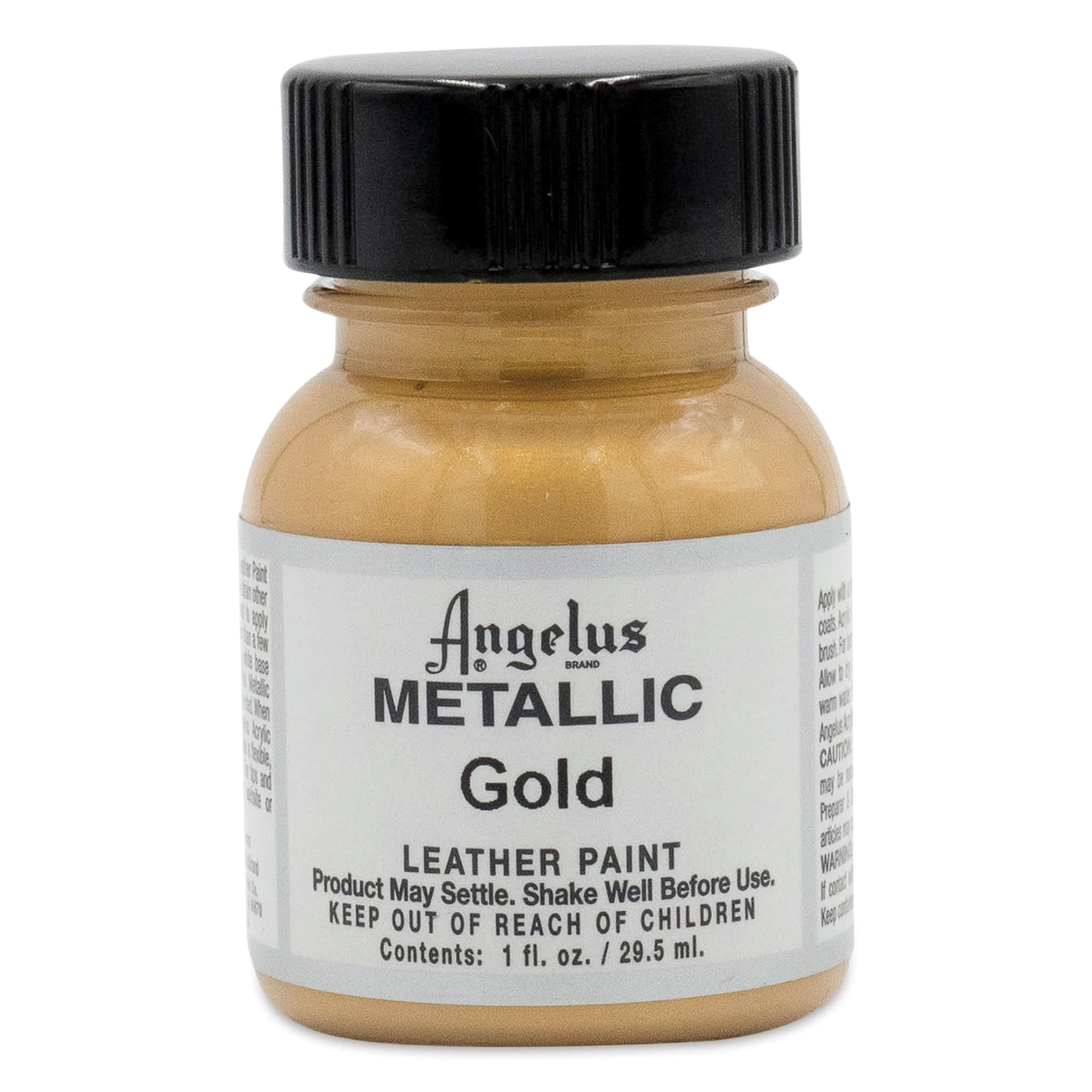 Angelus Acrylic Leather Paint - Gold, Metallic, 1 oz