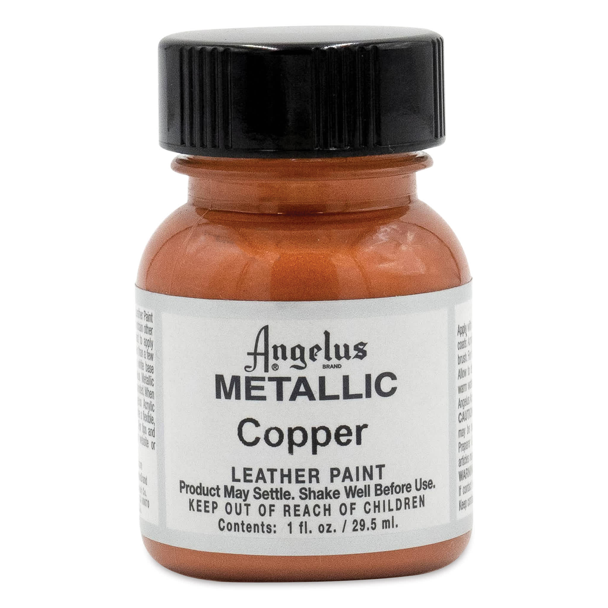 Angelus Acrylic Leather Paint - Copper, Metallic, 1 oz