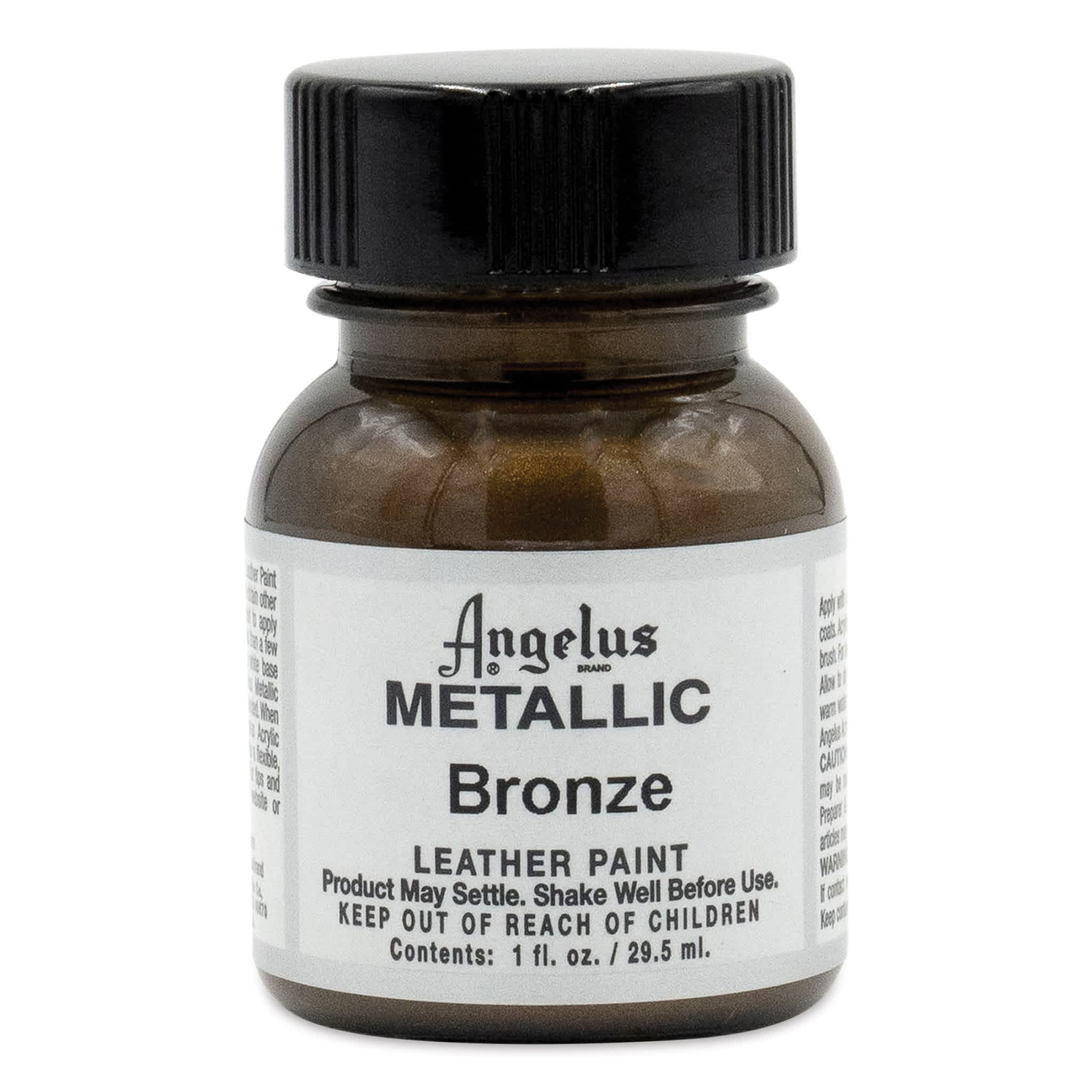 Angelus Acrylic Leather Paint - Bronze, Metallic, 1 oz