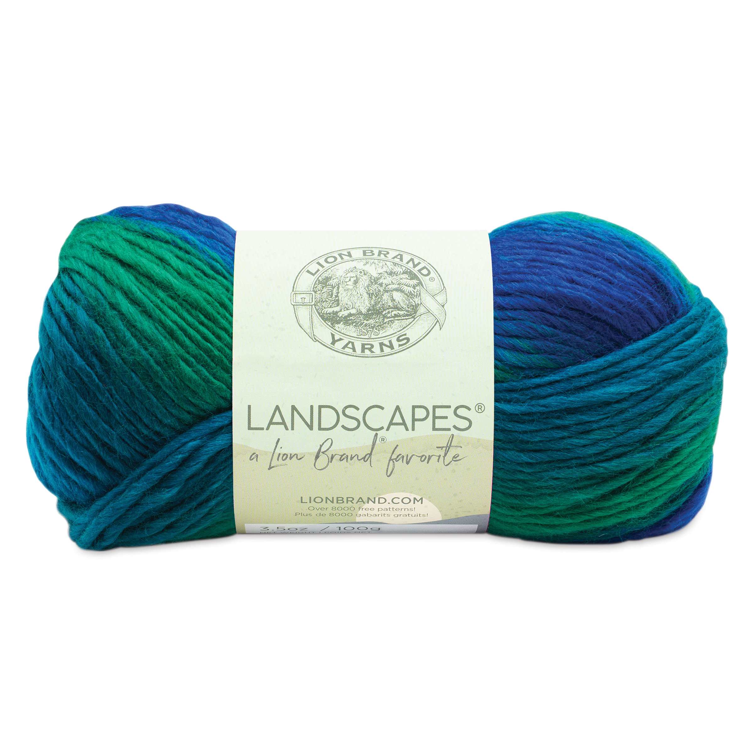 Lion Brand Landscapes Yarn - Blue Lagoon, 147 yds