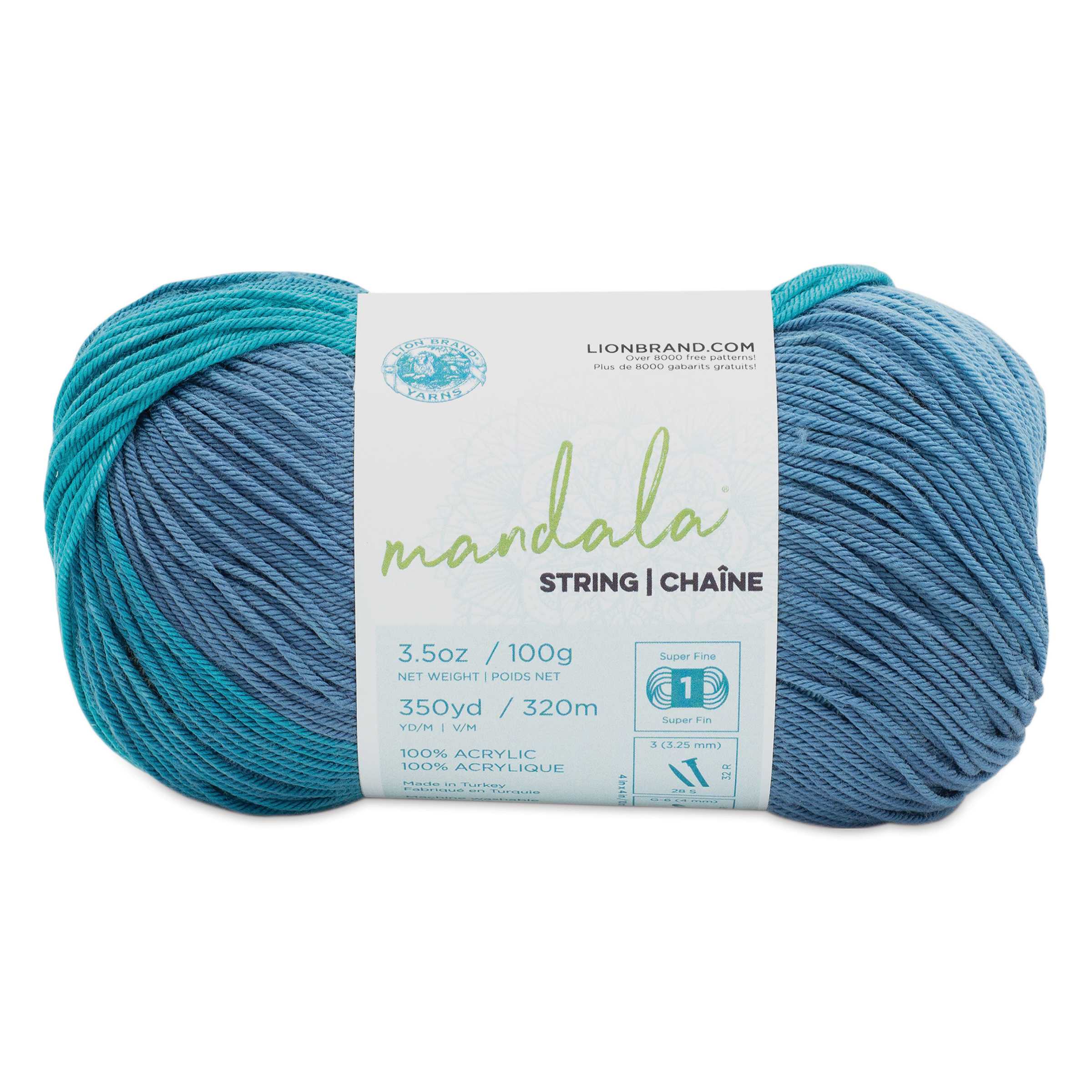 Lion Brand Mandala String Yarn - Tune, 350 yds