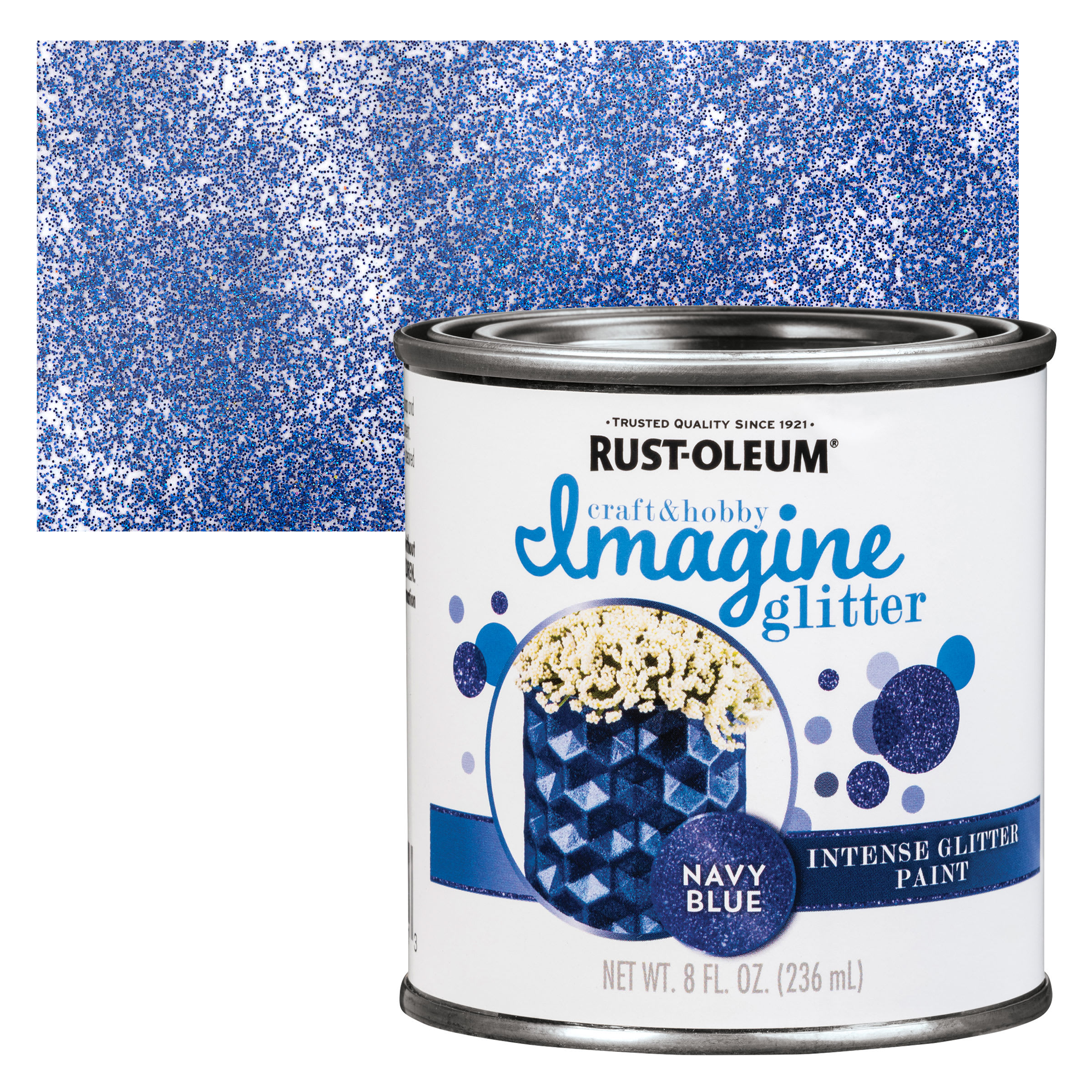 Rust-Oleum Imagine Intense Glitter Paint - Navy Blue, 8 oz