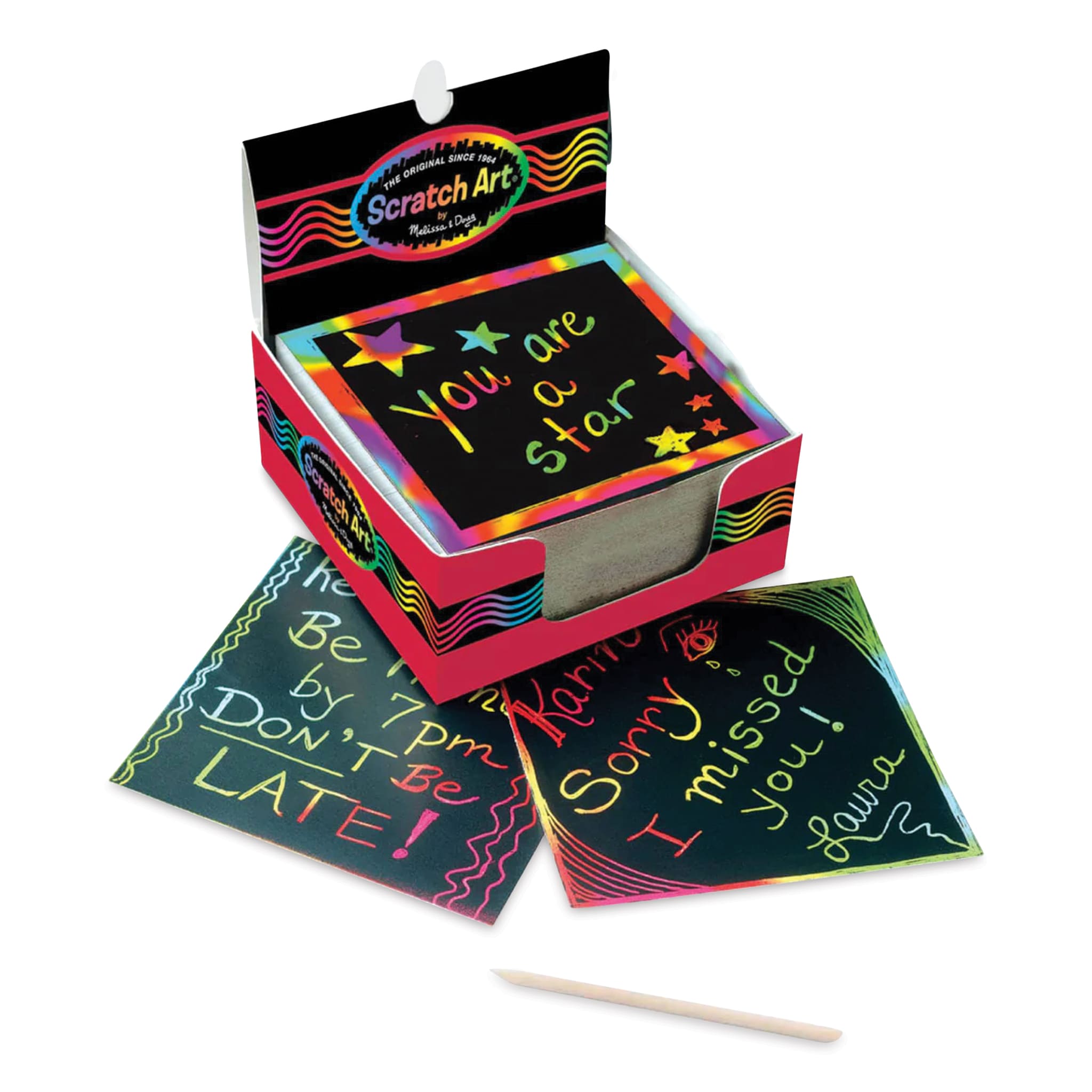 Melissa & Doug Rainbow Mini Scratch Art Notes (Box of 125)(24x$6.33)