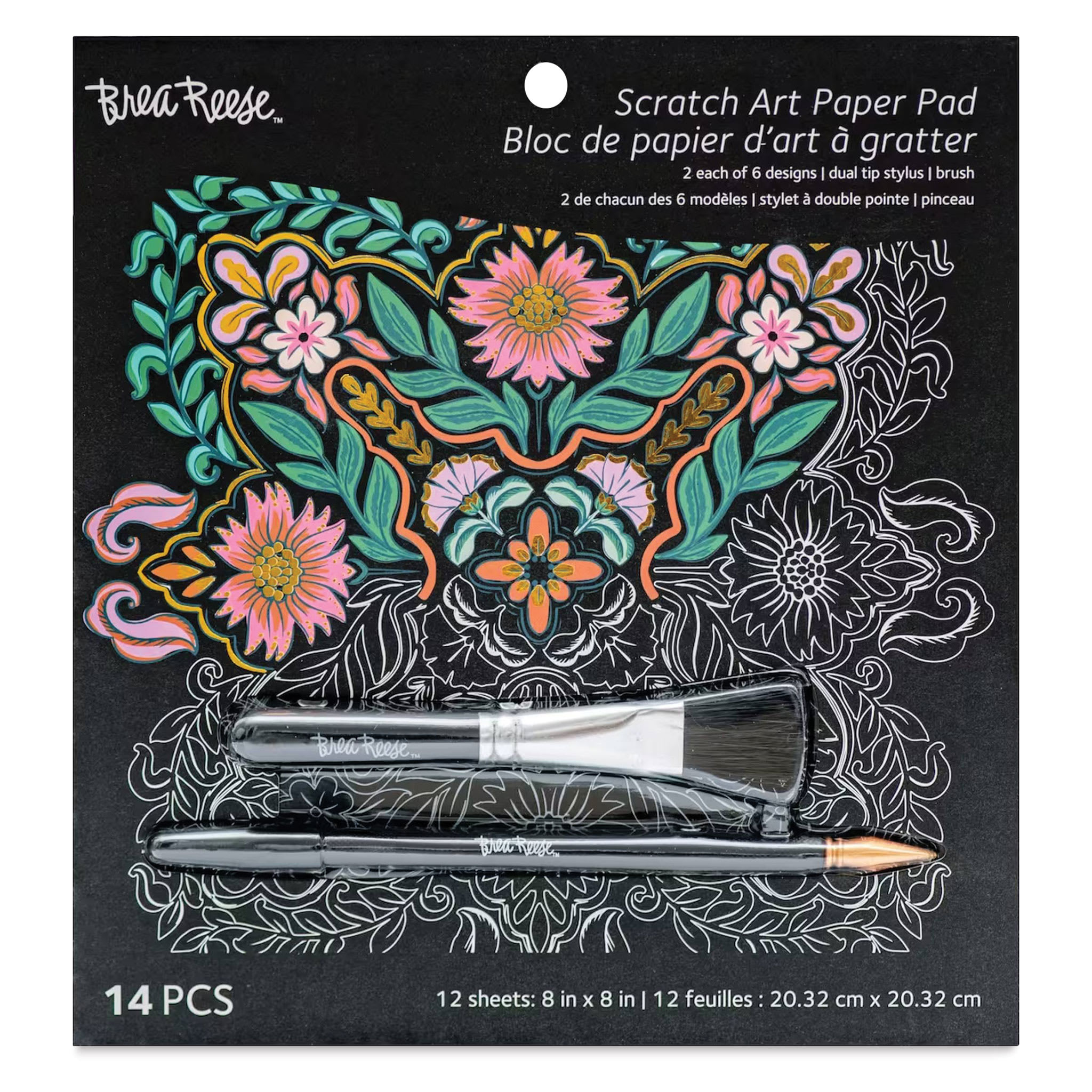 Brea Reese Scratch Art: Paper Pad - Mandala