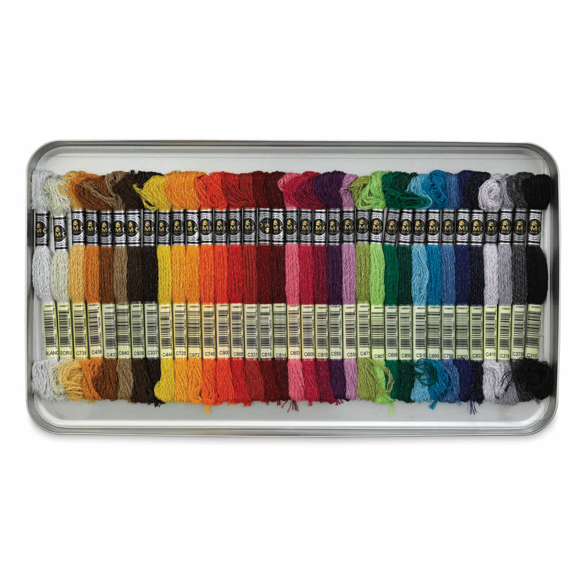 DMC Mouliné Étoile Collectors Tin Embroidery Floss Set - Set of 35, Assorted Colors