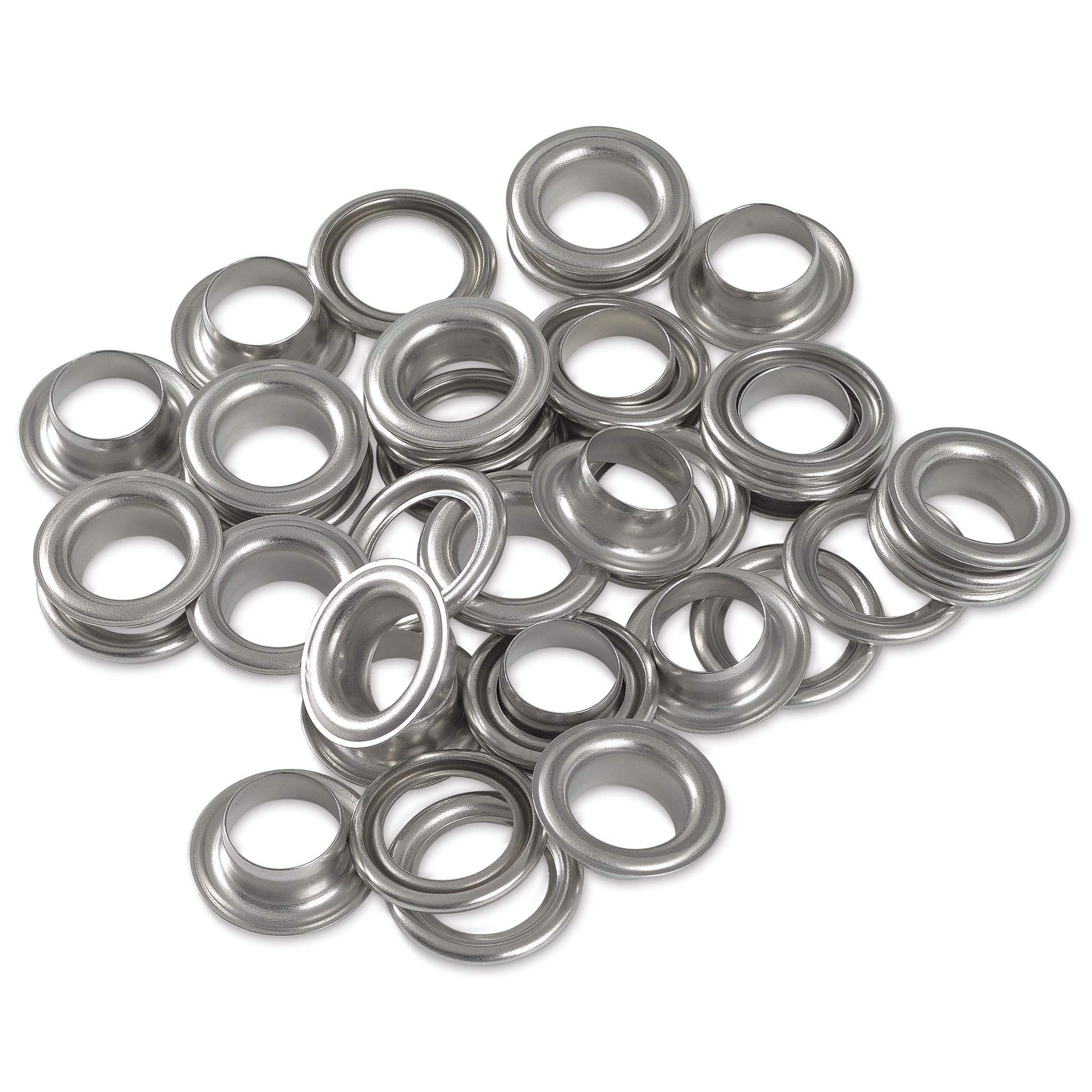 Prym Vario Creative Eyelets with Washers - Pkg of 20, Silver, 11 mm Dia.