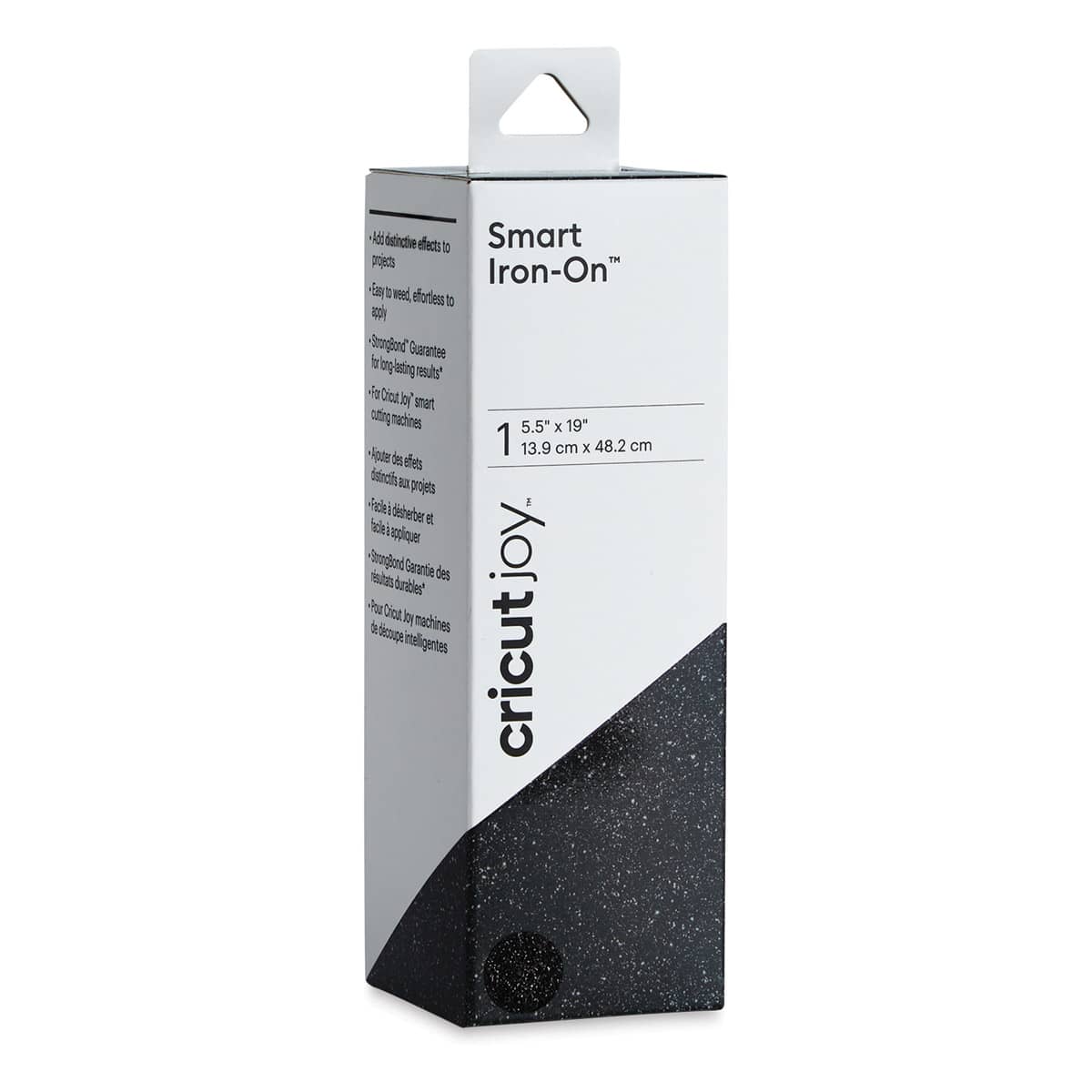 9 Pack: Cricut Joy™ Smart Iron-On™ Glitter in Black | 5.5" x 19"