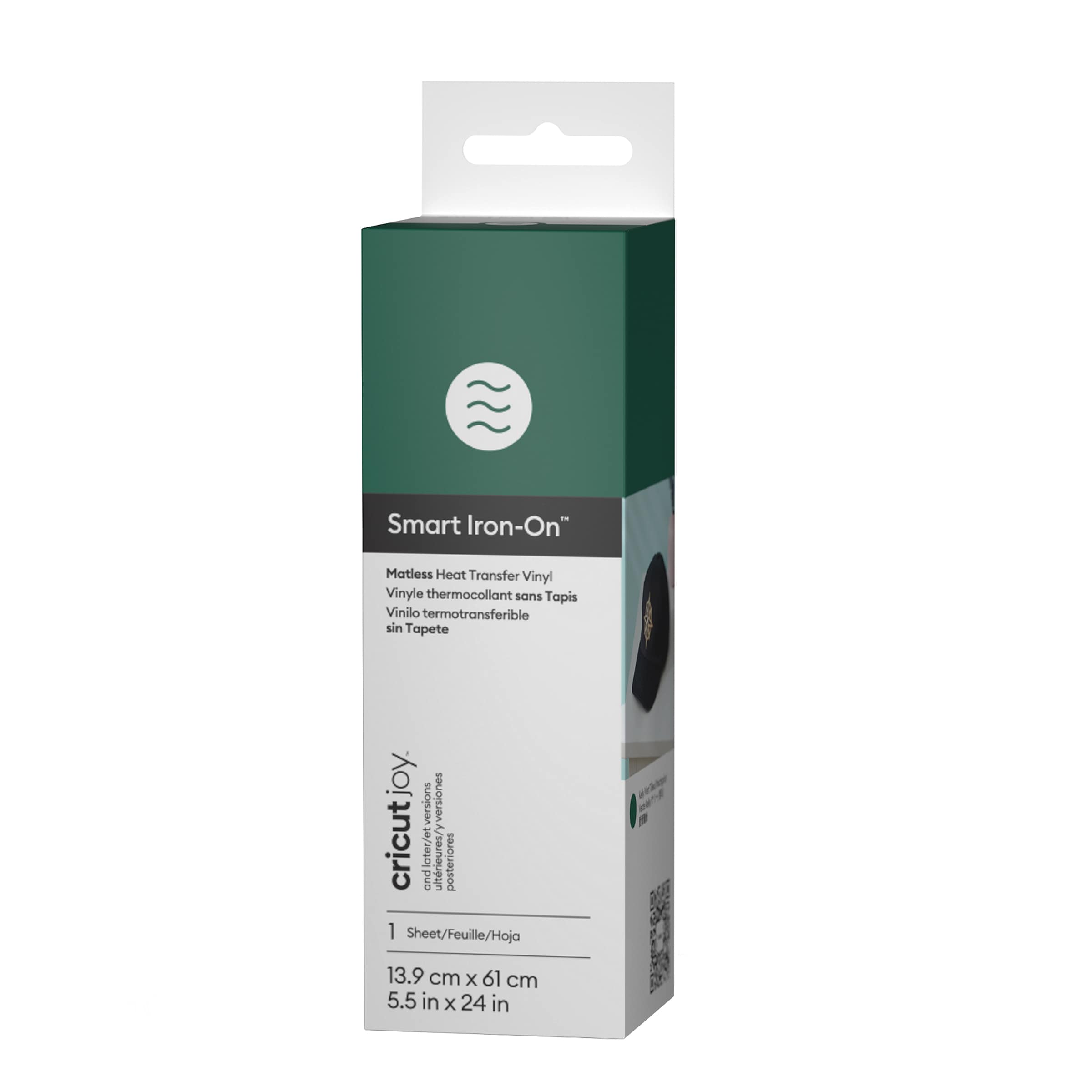 Cricut Joy Smart Iron-On - Kelly Green, 5-1/2" x 24", Roll