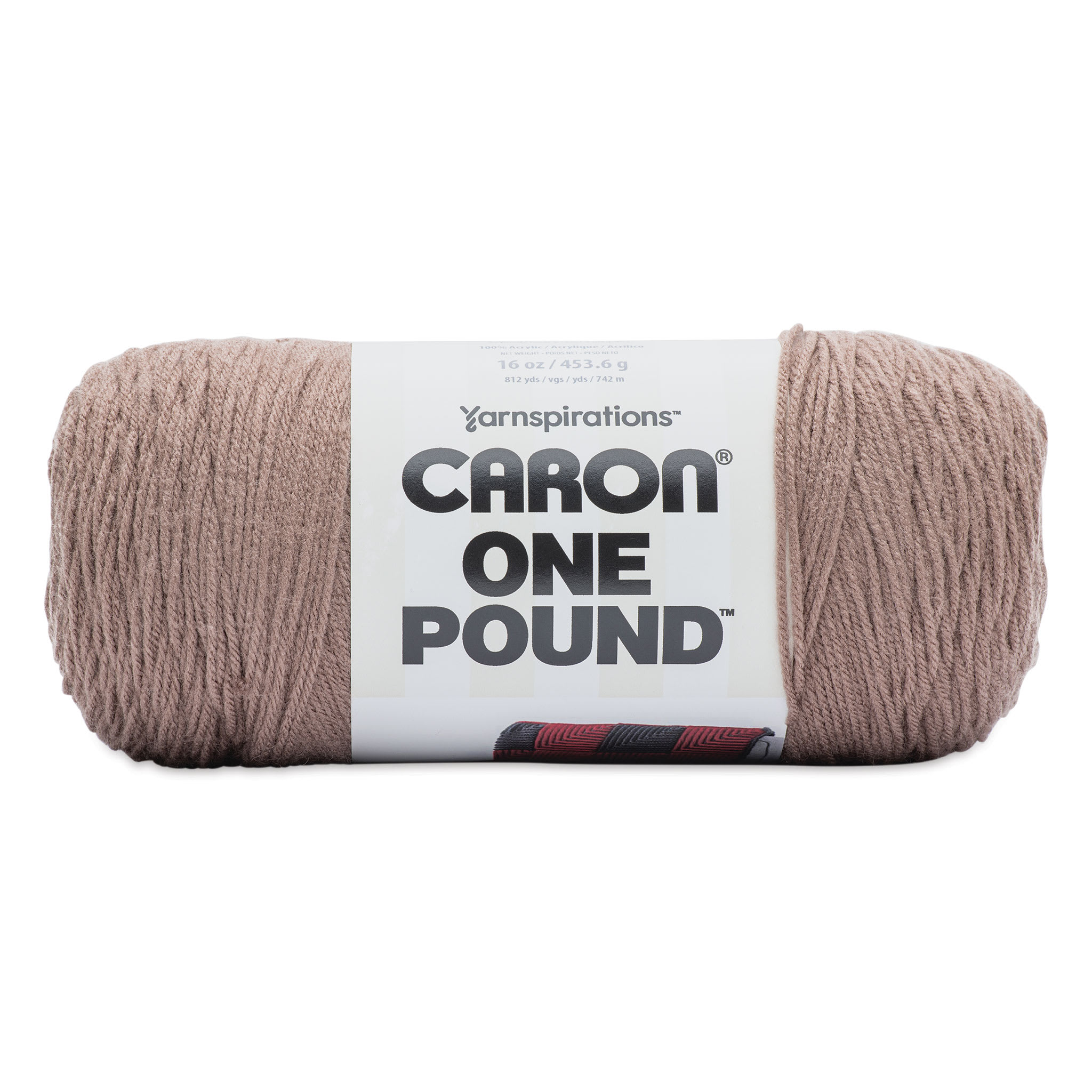 Caron One Pound Knitting Yarn in Truffle (454g/16oz) by Yarnspirations