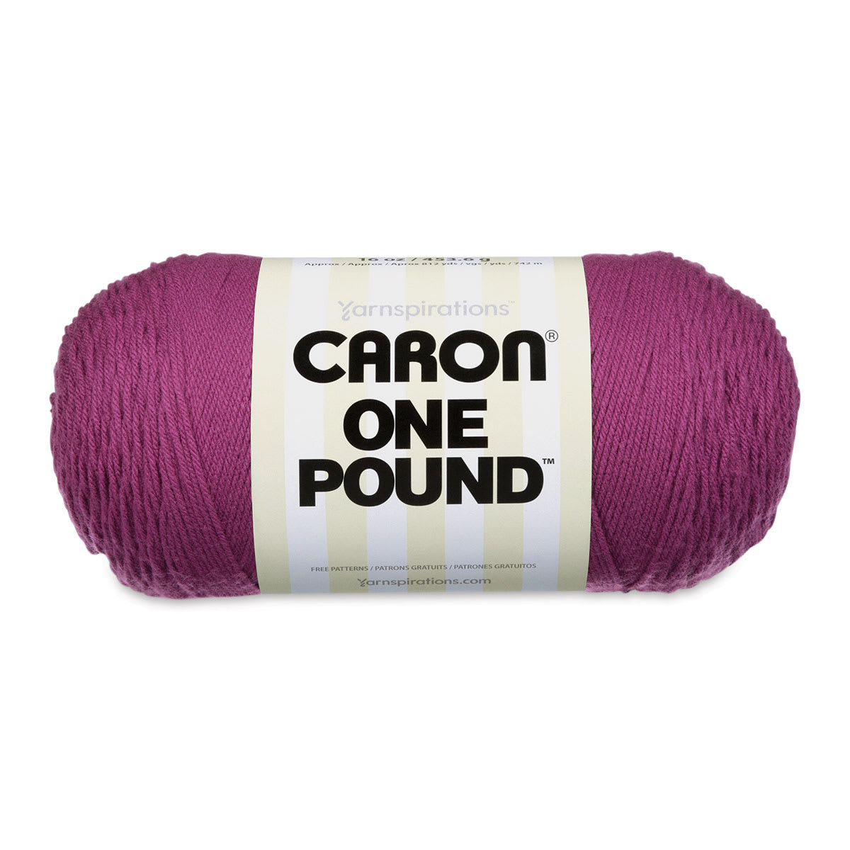 Caron One Pound Knitting Yarn in Purple (454g/16oz) by Yarnspirations