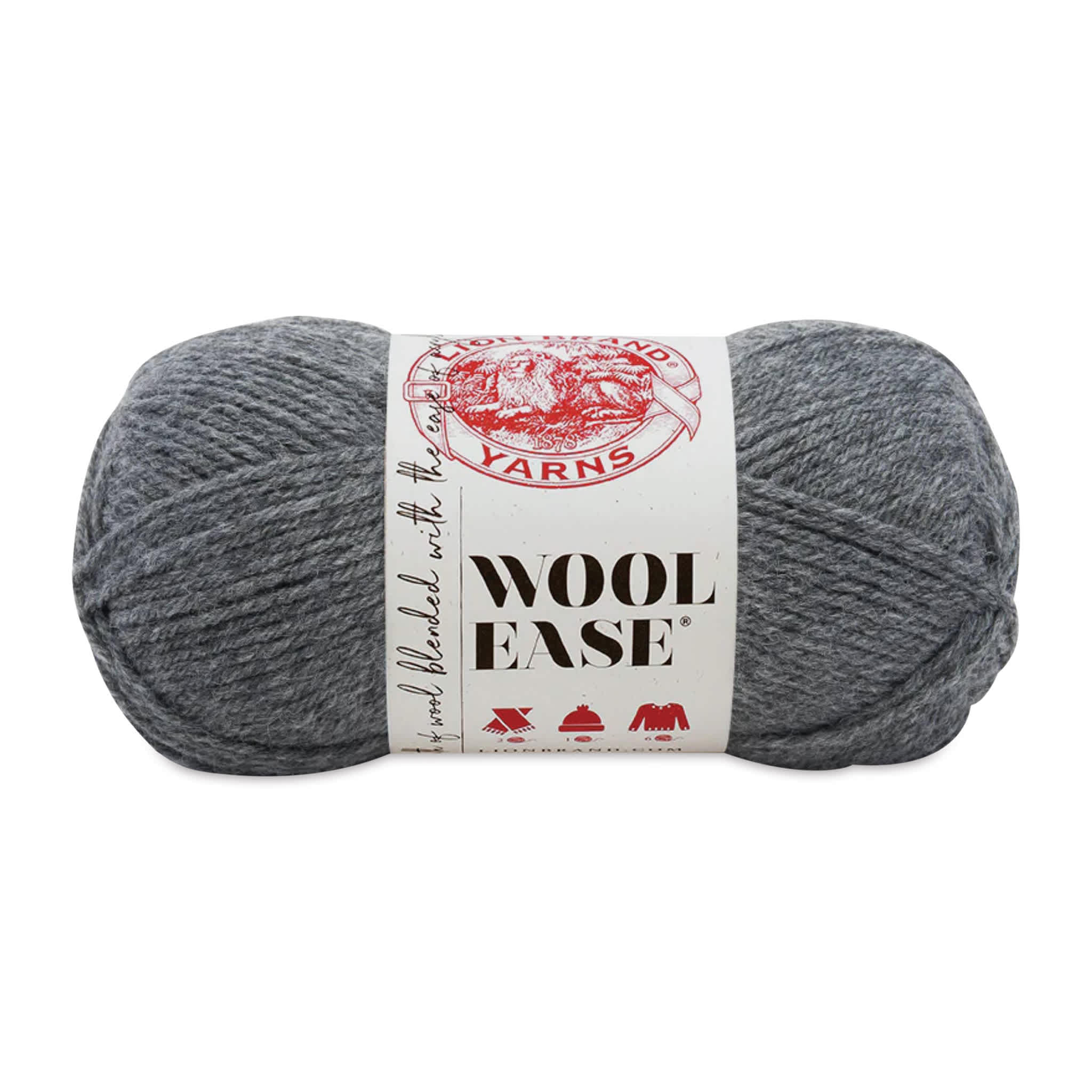 Lion Brand WoolEase Yarn  Oxford Grey