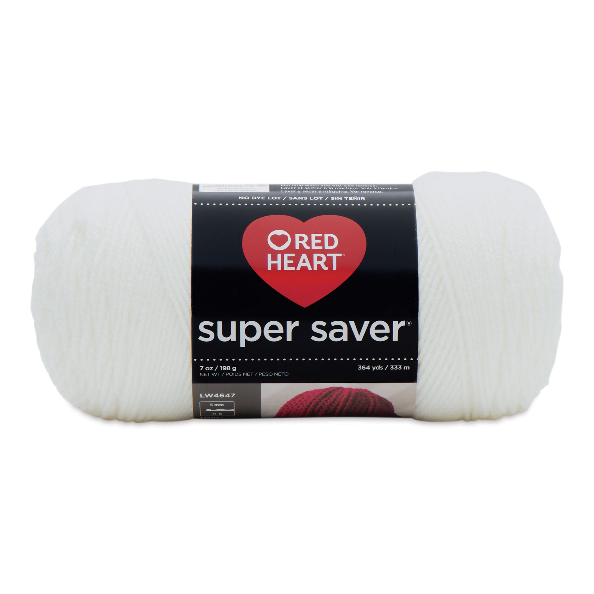 Red Heart Super Saver Crochet Yarn in Soft White by Yarnspirations