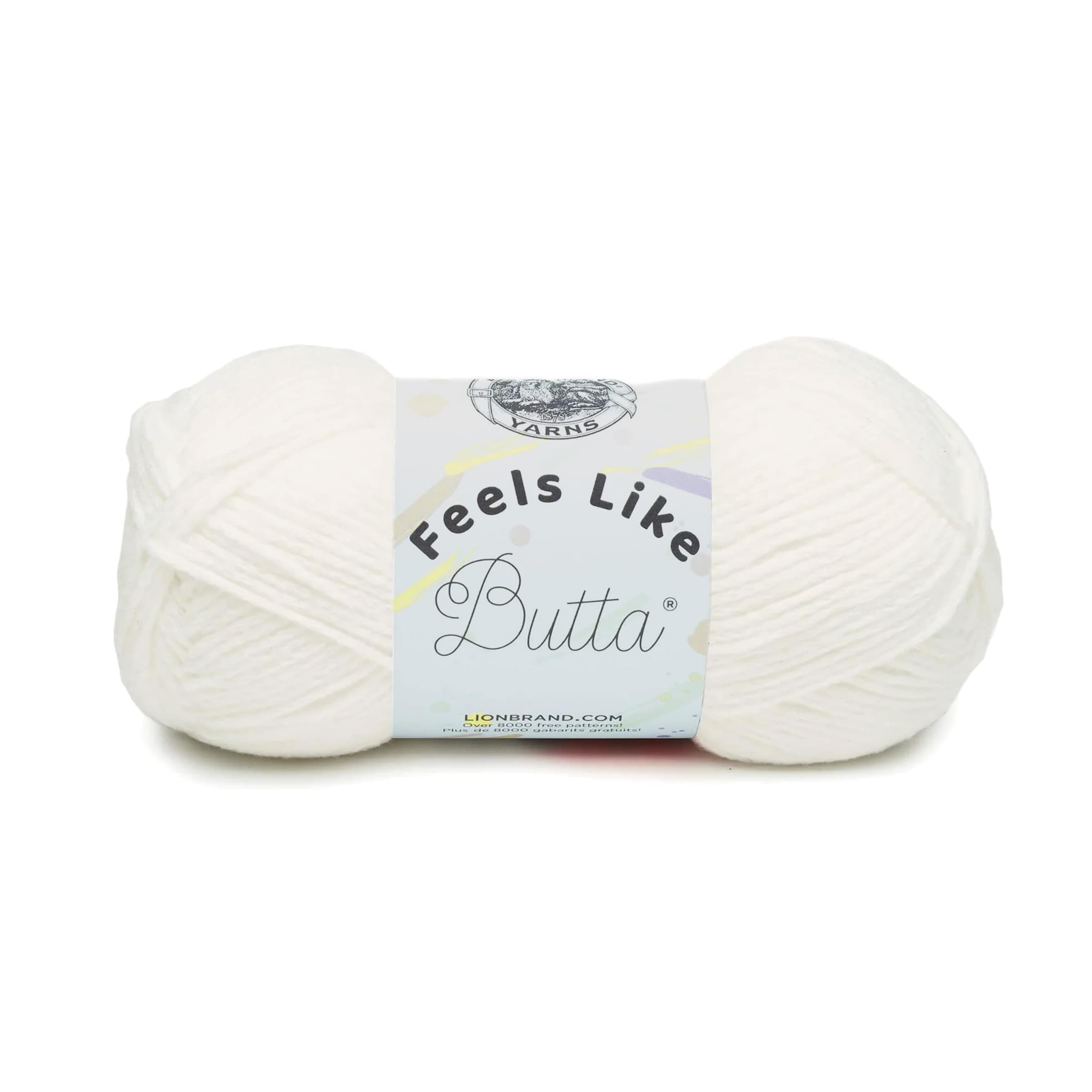 Lion Brand Feels Like Butta Yarn - White