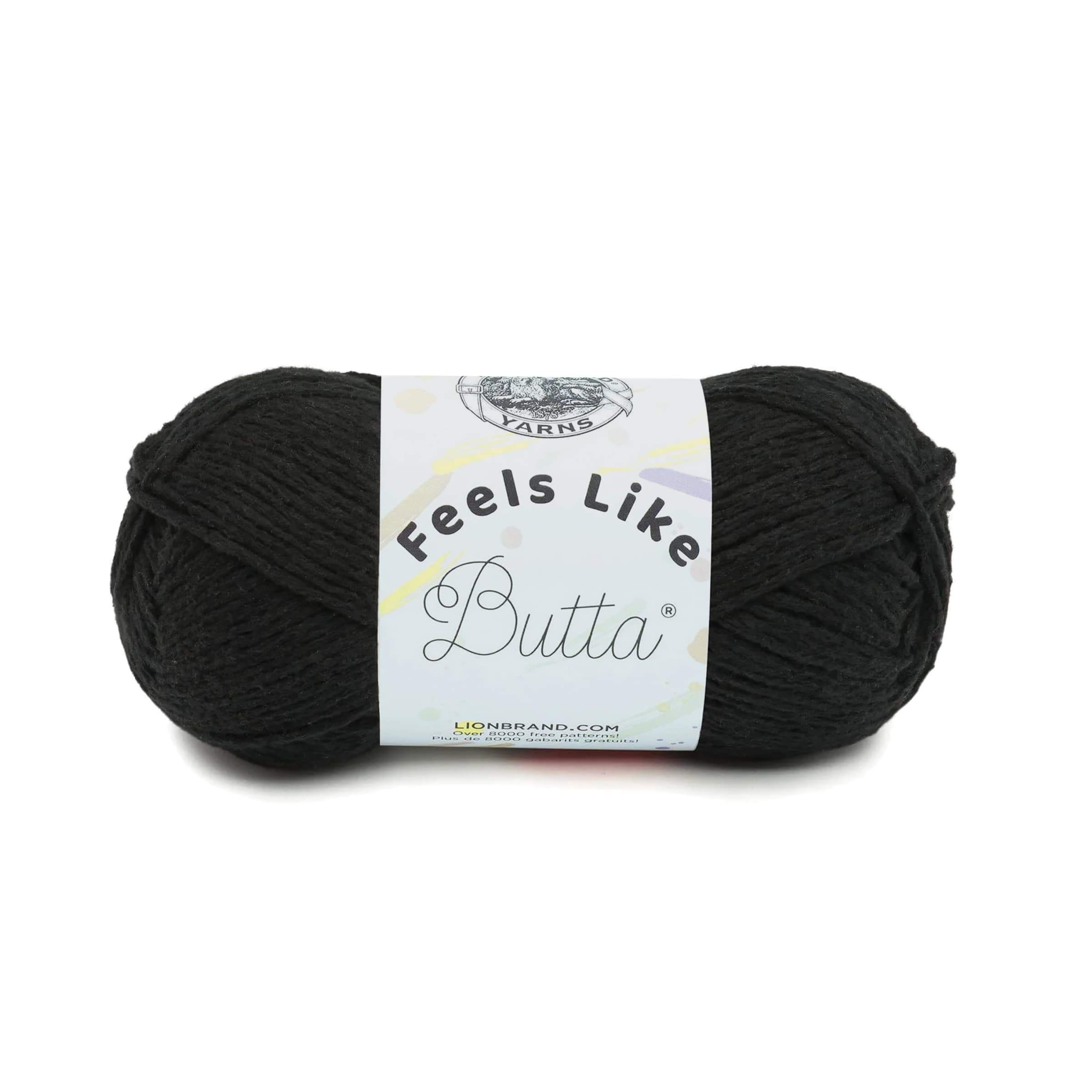 Lion Brand Feels Like Butta Yarn - Black