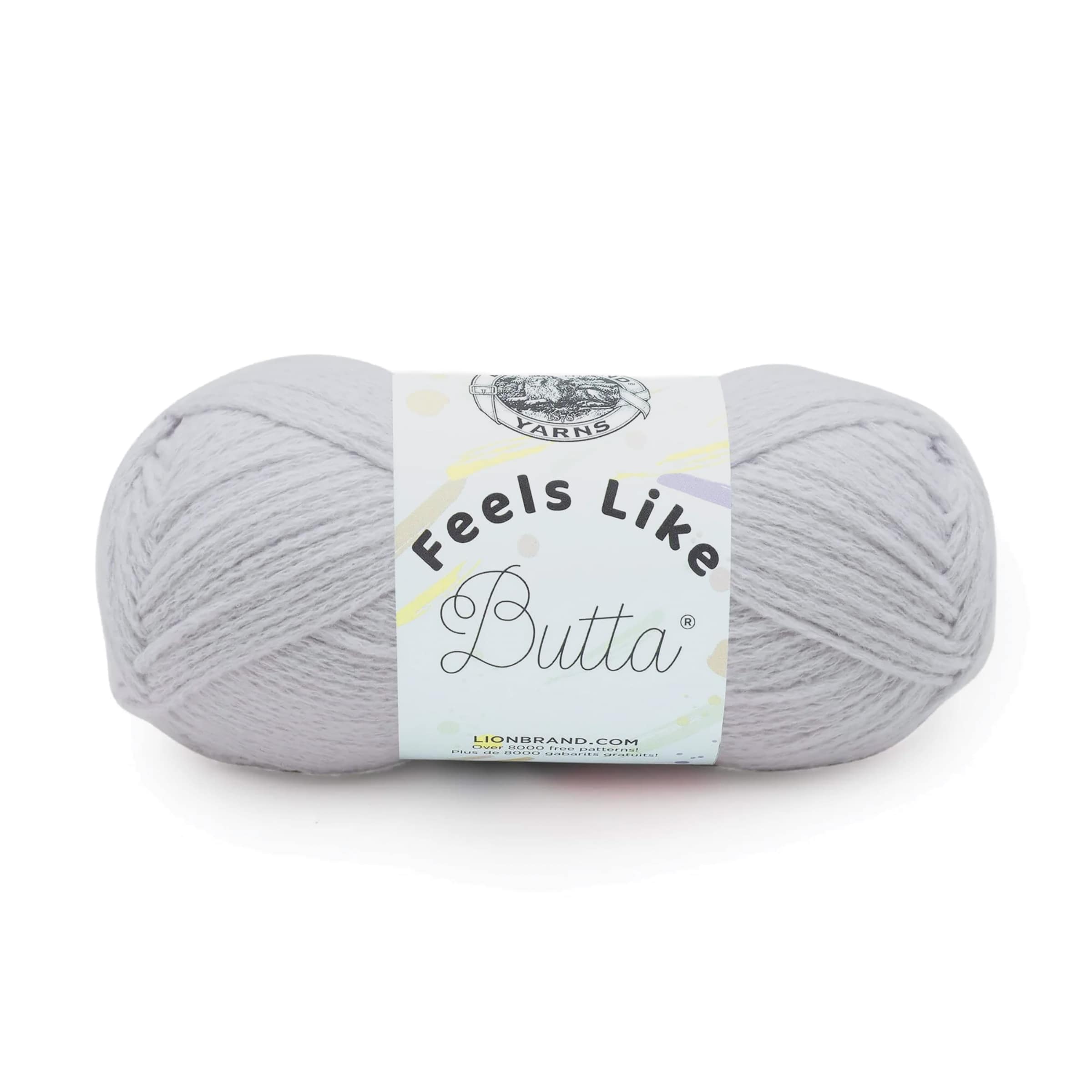 Lion Brand Feels Like Butta Yarn - Pale Grey