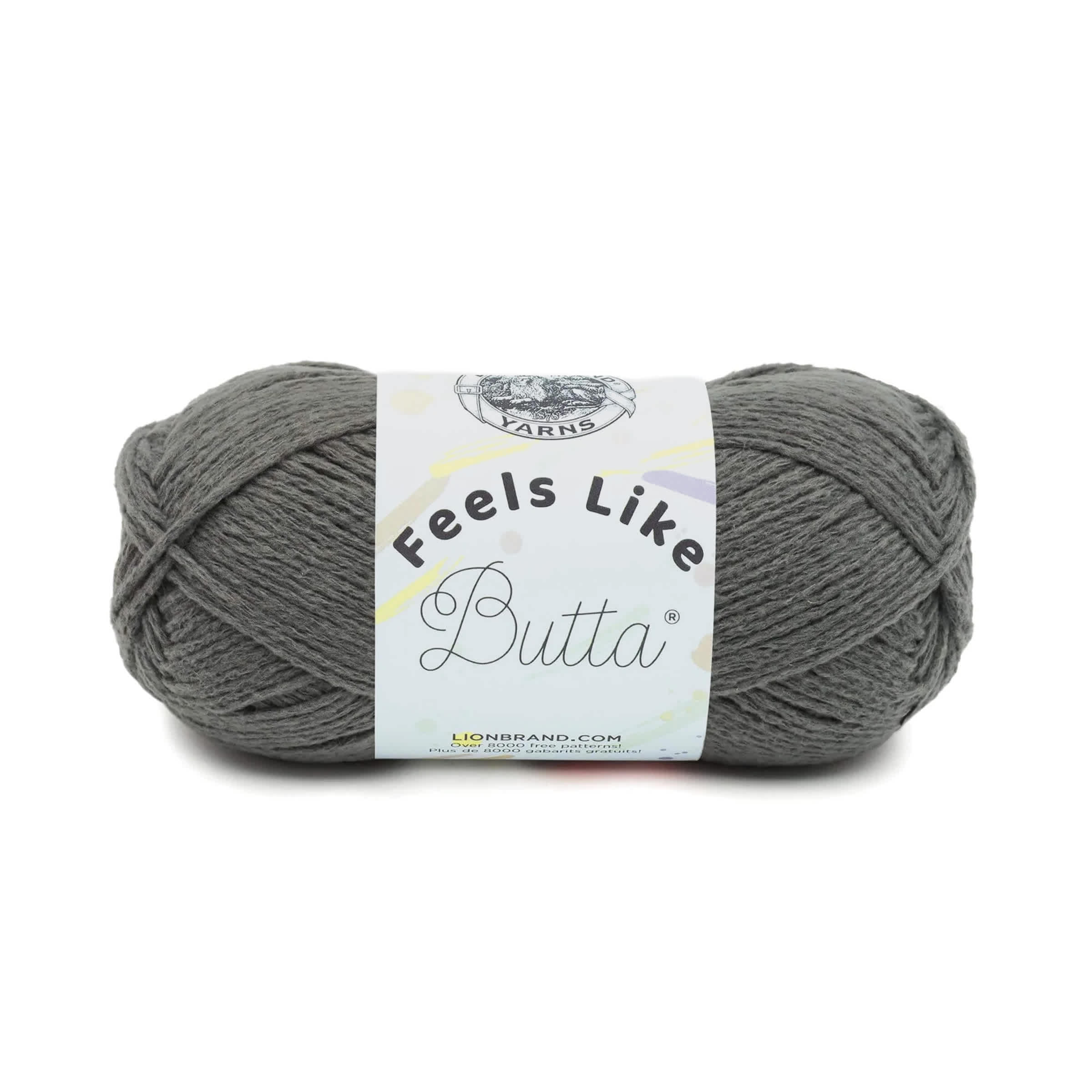 Lion Brand Feels Like Butta Yarn - Charcoal