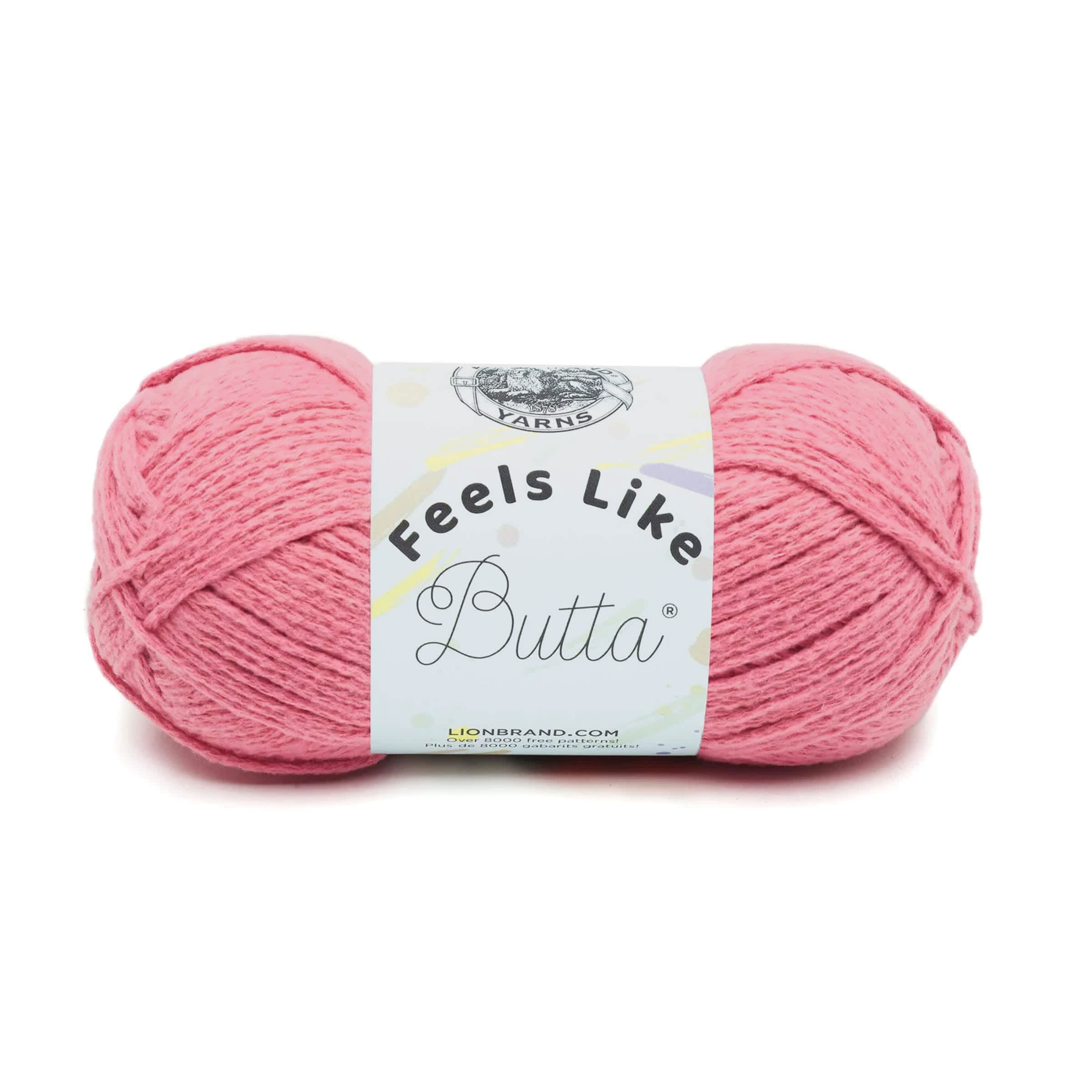 Lion Brand Feels Like Butta Yarn - Dusty Pink, 218 yds