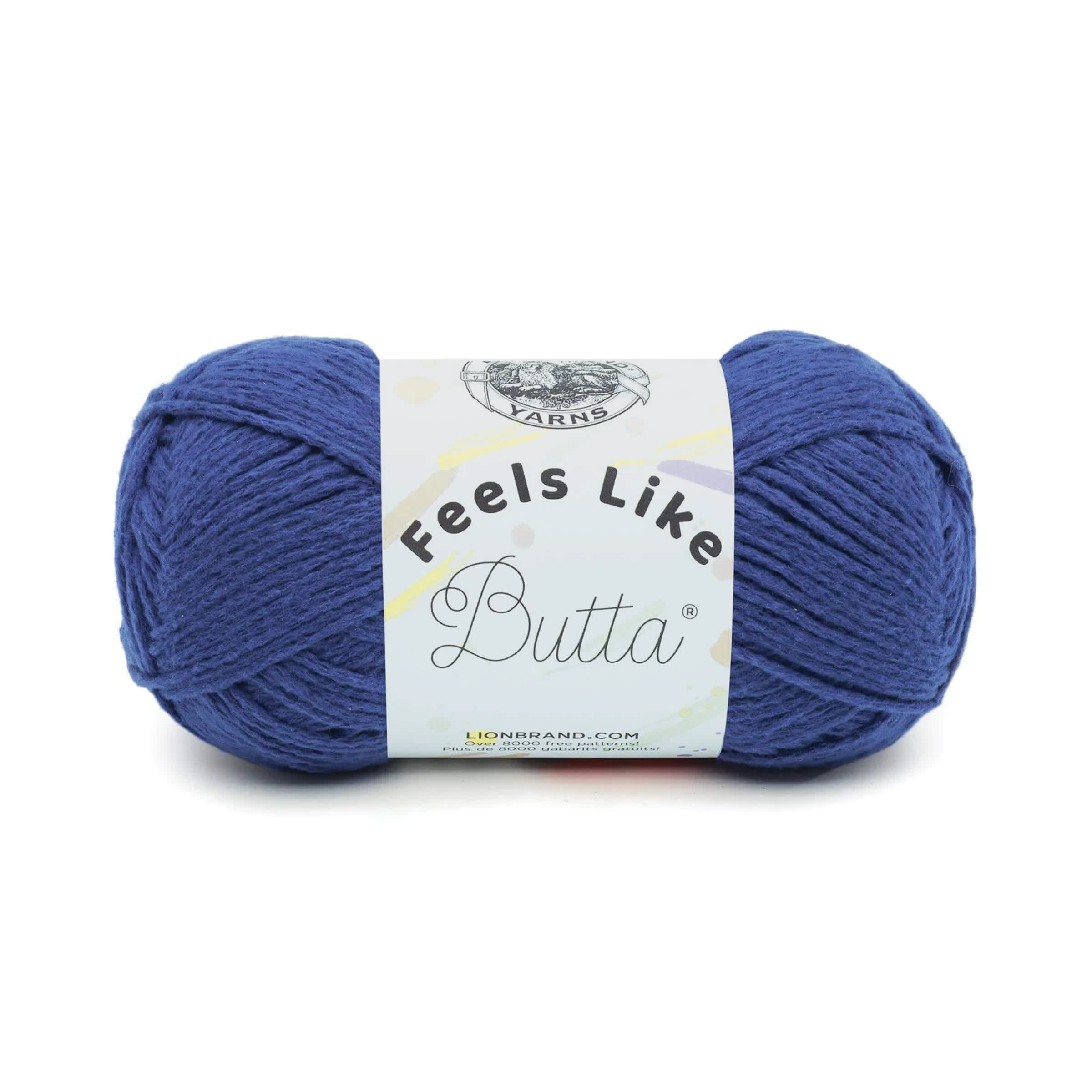 Lion Brand Feels Like Butta Yarn - Royal Blue, 218 yds