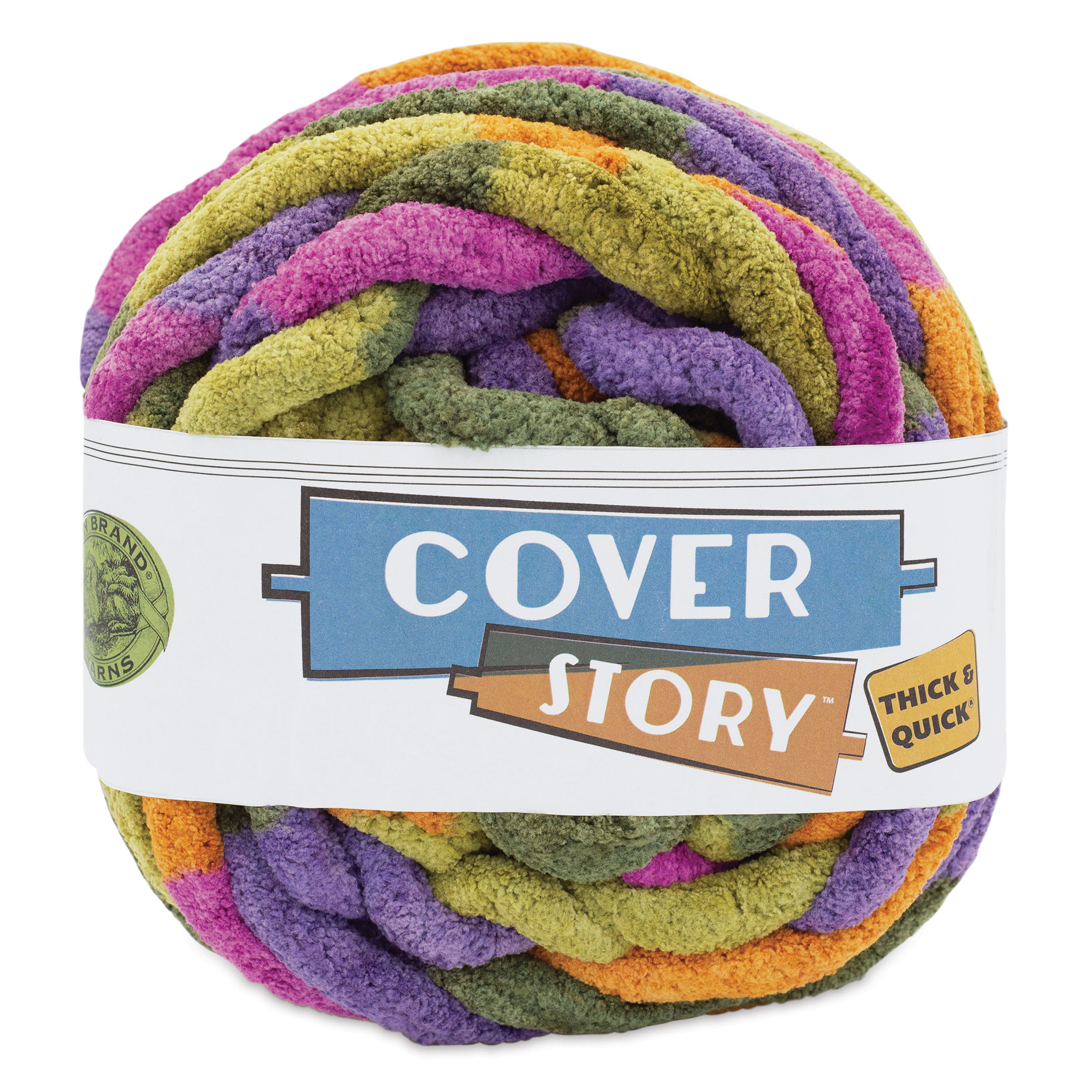 Lion Brand Cover Story Thick & Quick Yarn - Forest Path, 39 yards