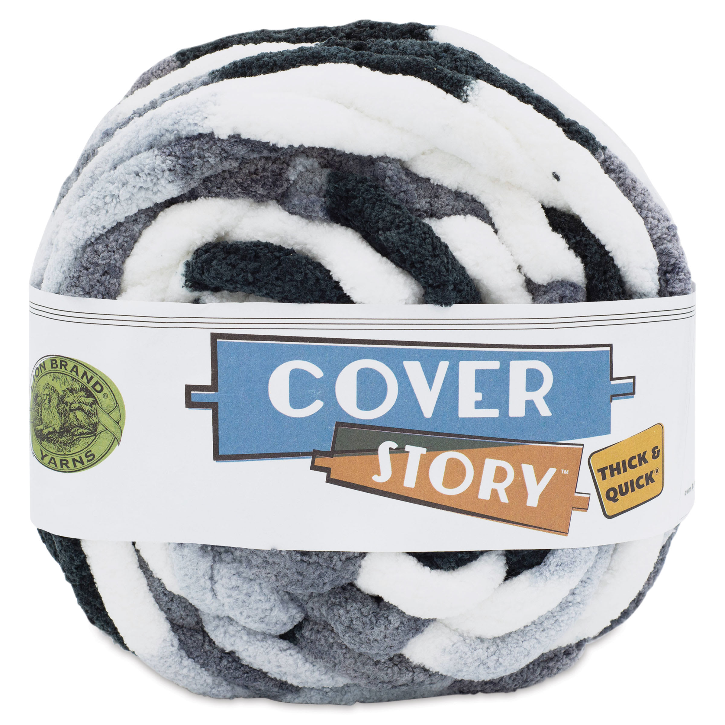 Lion Brand Cover Story Thick & Quick Yarn - Arctic, 39 yards