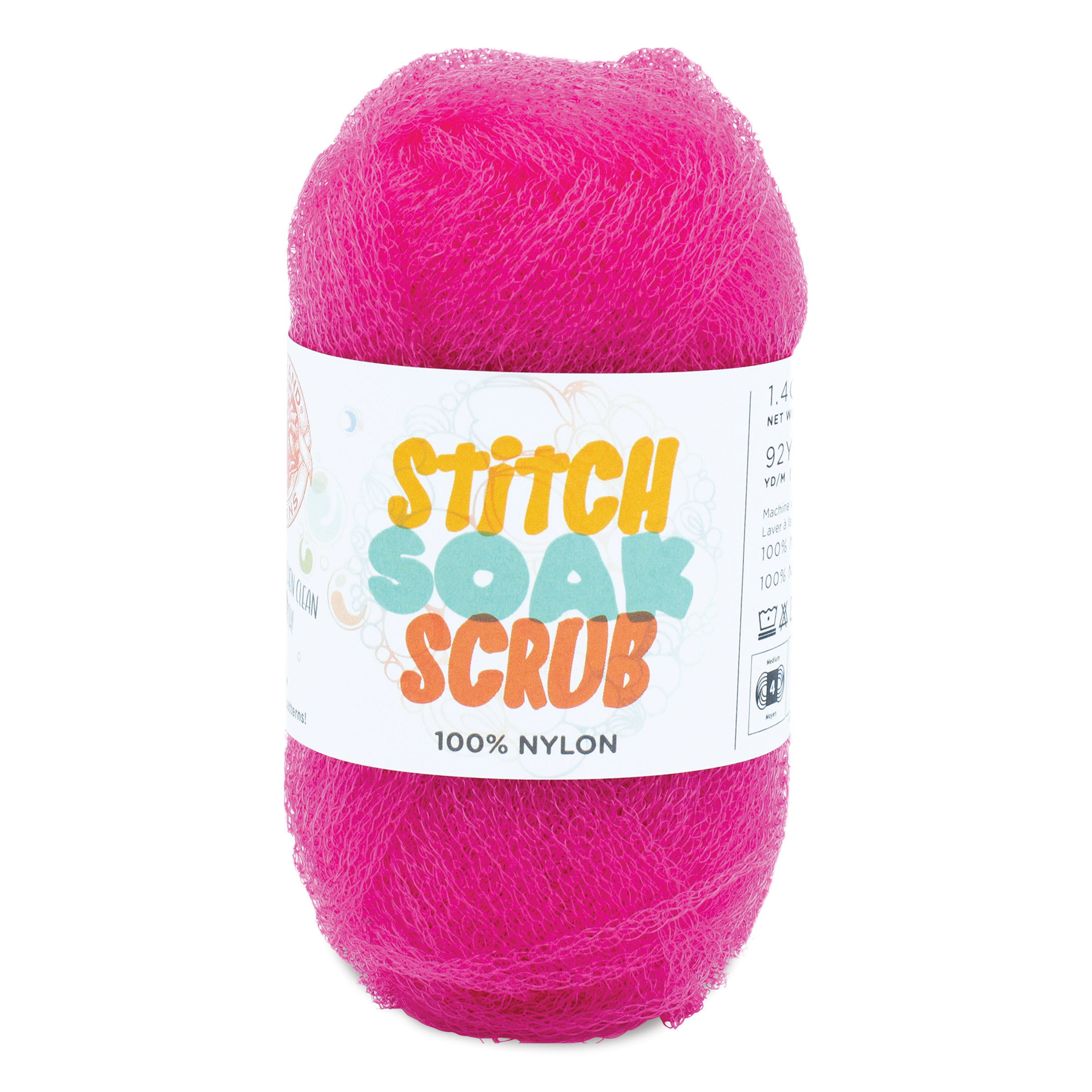 Lion Brand Stitch Soak Scrub Yarn  Cabaret 92 yds