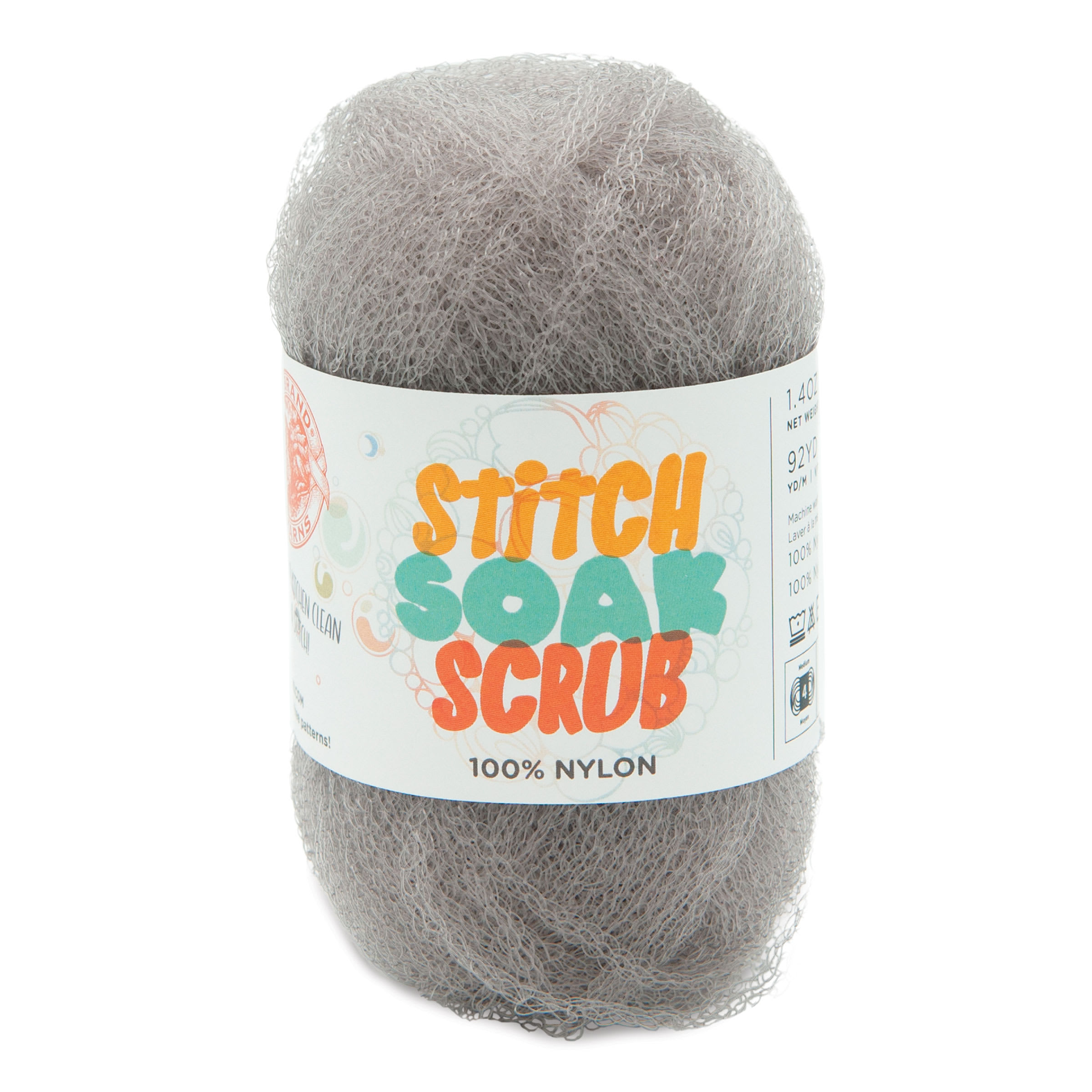 Lion Brand Stitch Soak Scrub Yarn  Harbor Mist 92 yds