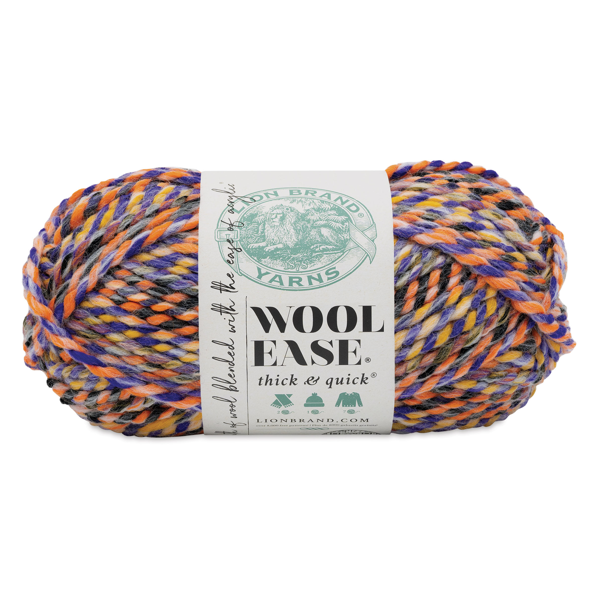 Wool-Ease® Thick & Quick® Super Bulky Acrylic Blend Yarn - Twilight Ember
