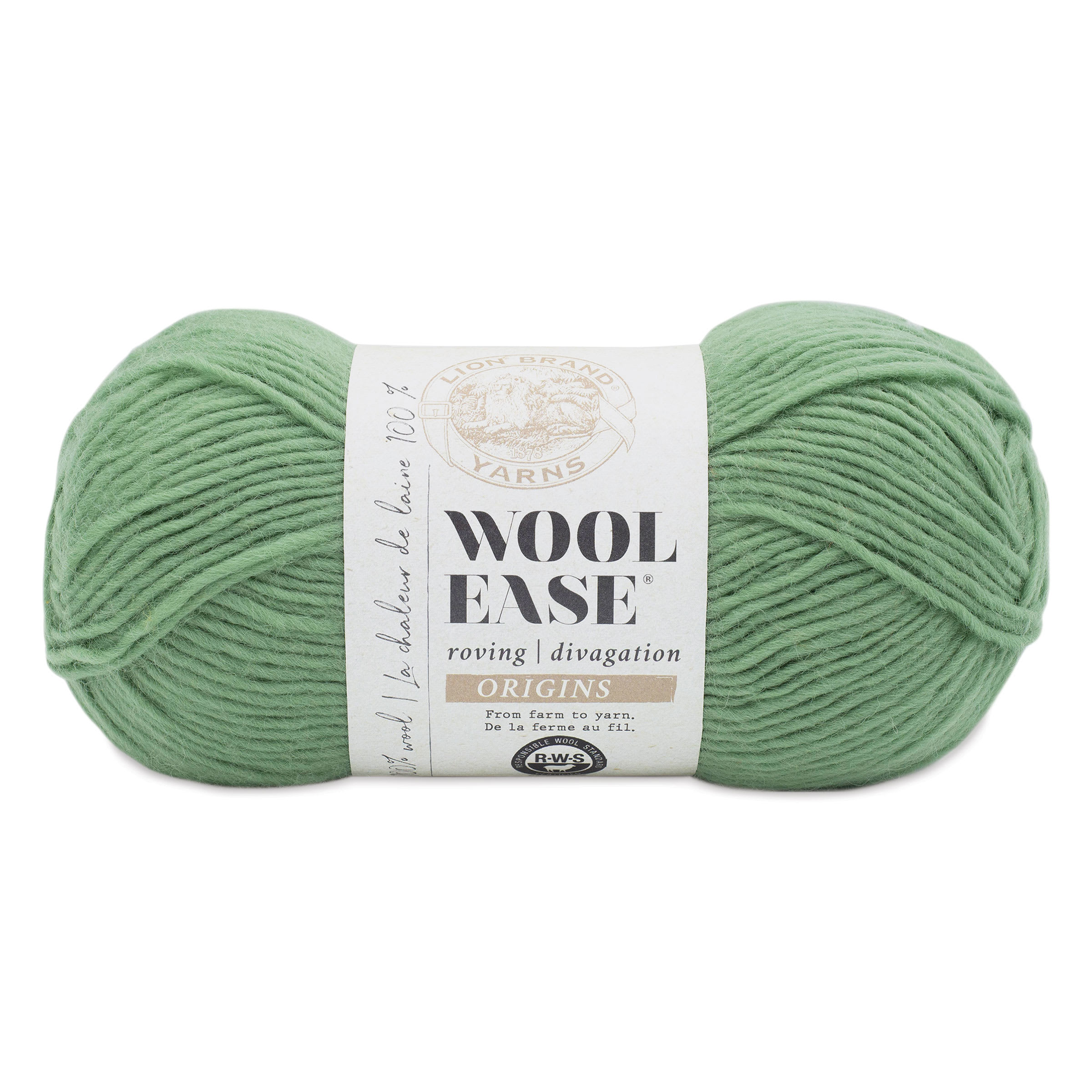 Lion Brand Wool-Ease Roving Origins Yarn - Willow, 299 yds