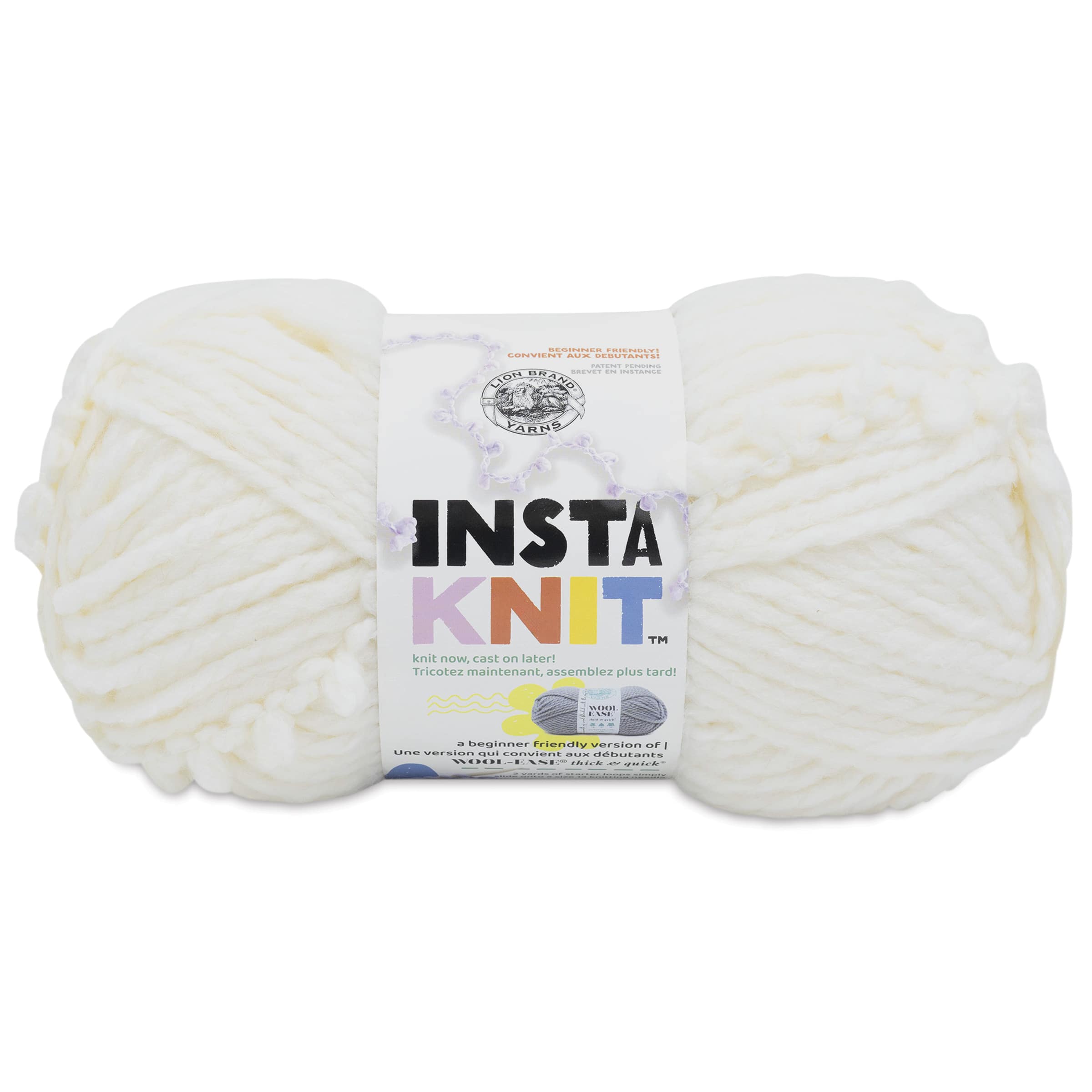 Lion Brand Yarn InstaKnit Yarn  Creme de la Creme 122 yds