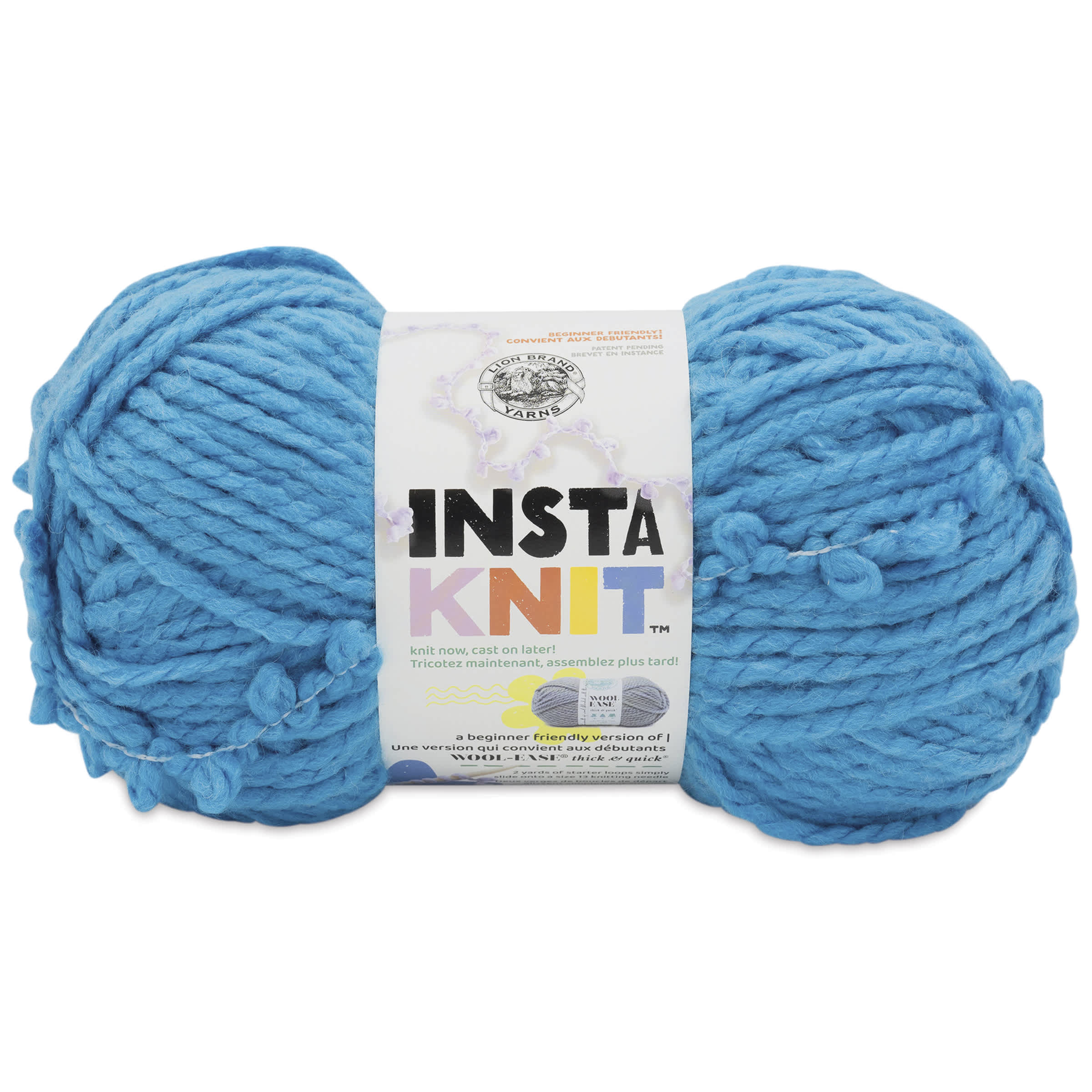 Lion Brand Yarn InstaKnit Yarn - Never Blue Over You, 122 yds