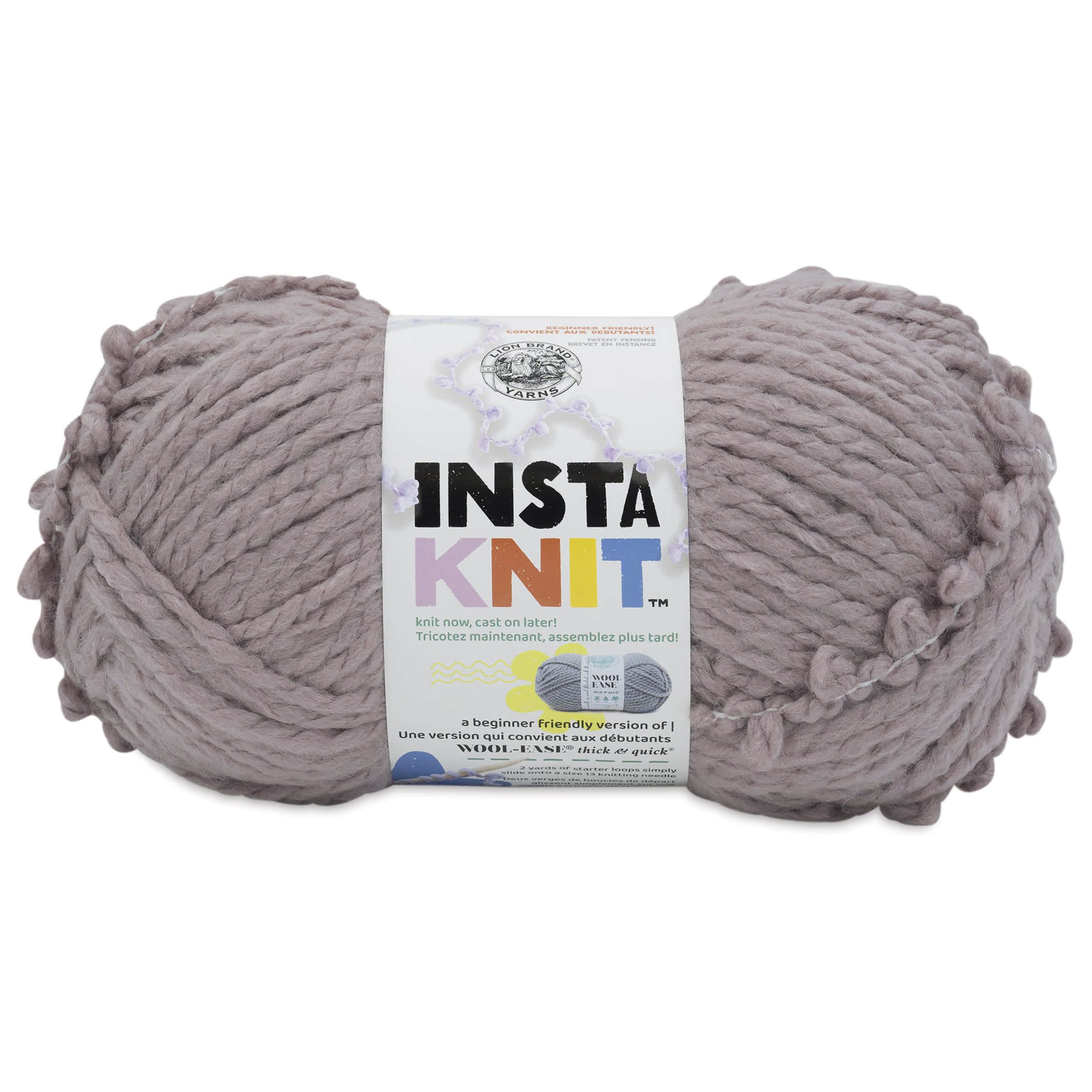 Lion Brand Yarn InstaKnit Yarn - Milk with Tea, 122 yds
