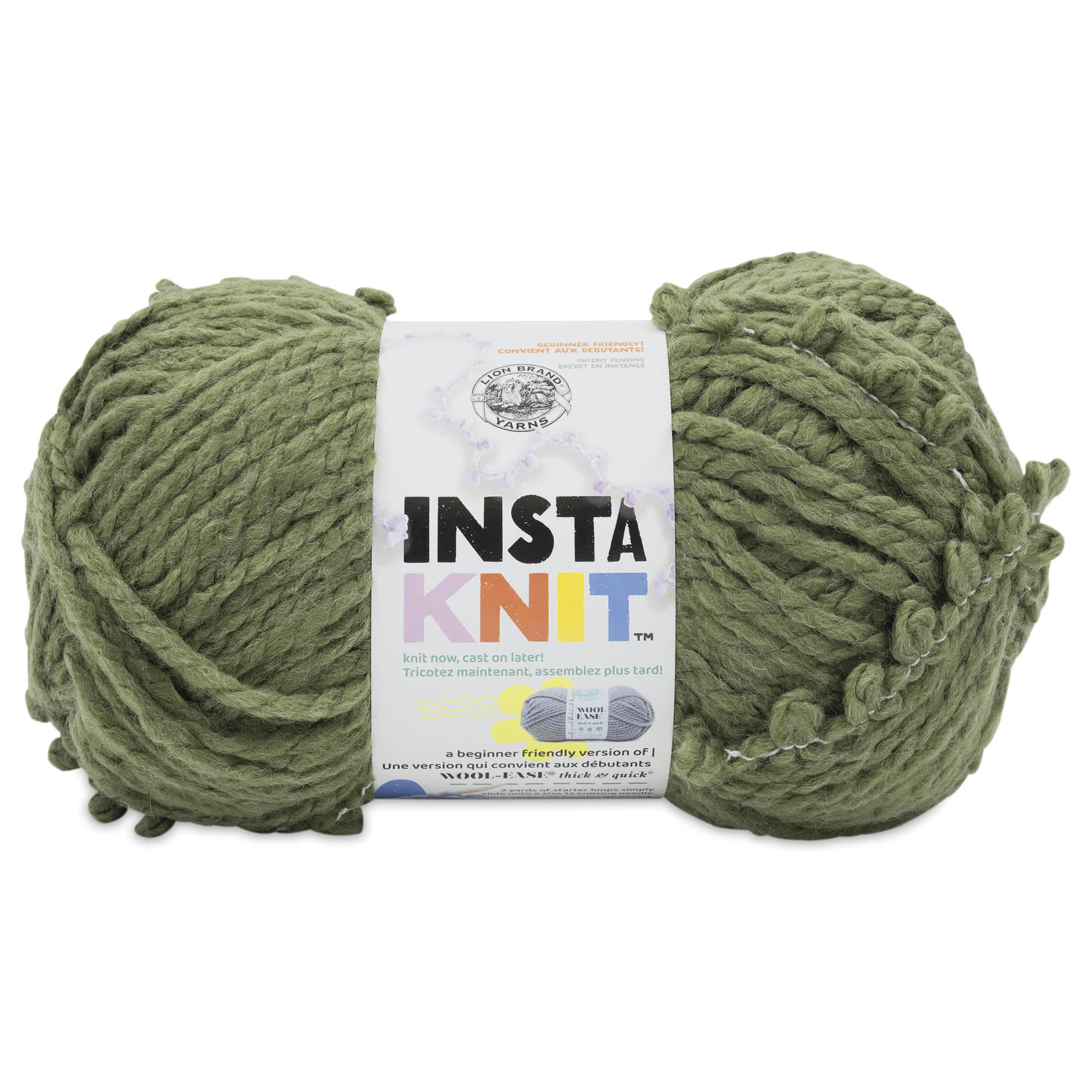 Lion Brand Yarn InstaKnit Yarn - Evergreen with Envy, 122 yds