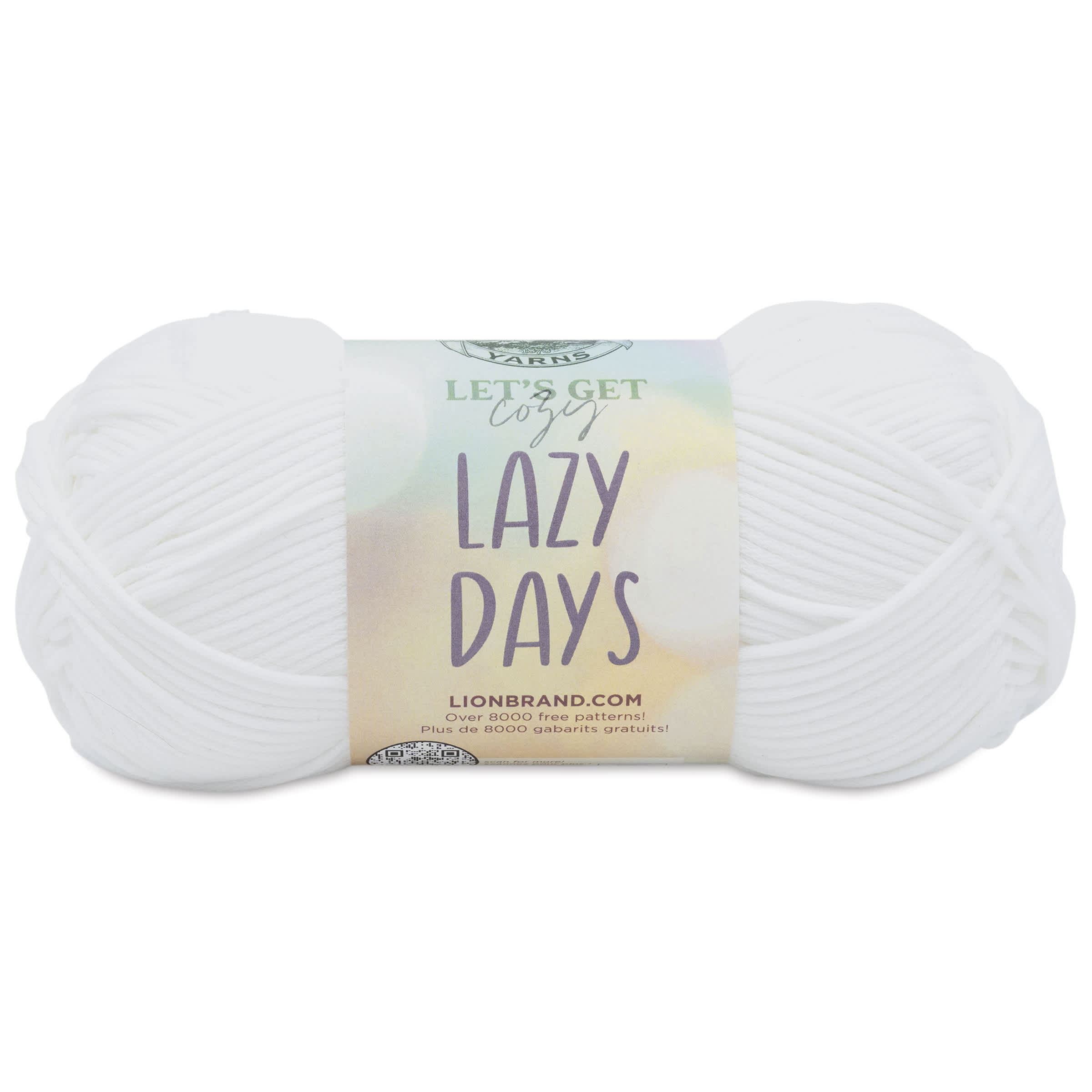 Lion Brand Yarn Lazy Days Yarn - Marshmallow, 179 yds