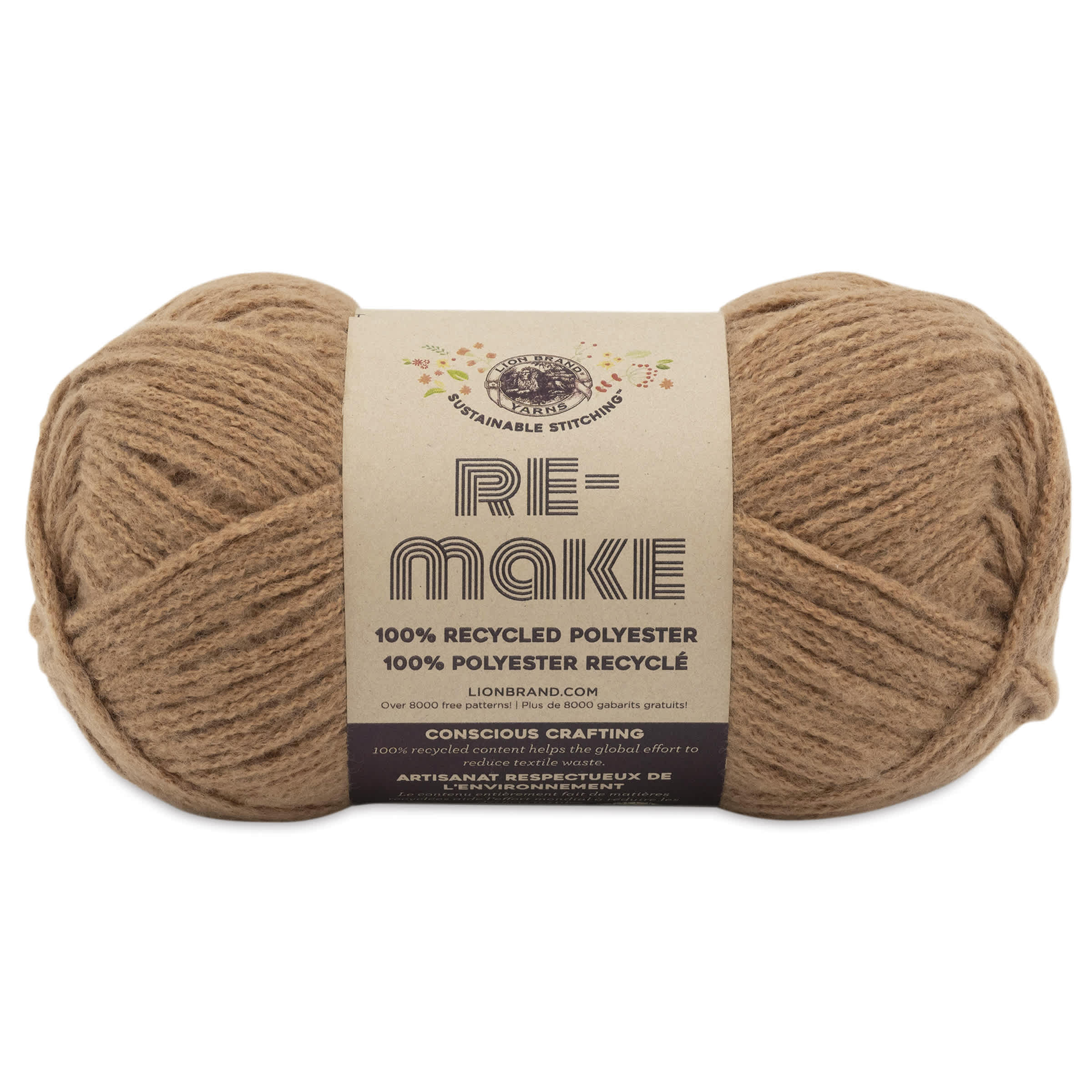 Lion Brand Yarn Re-Make Yarn - Chestnut, 217 yds