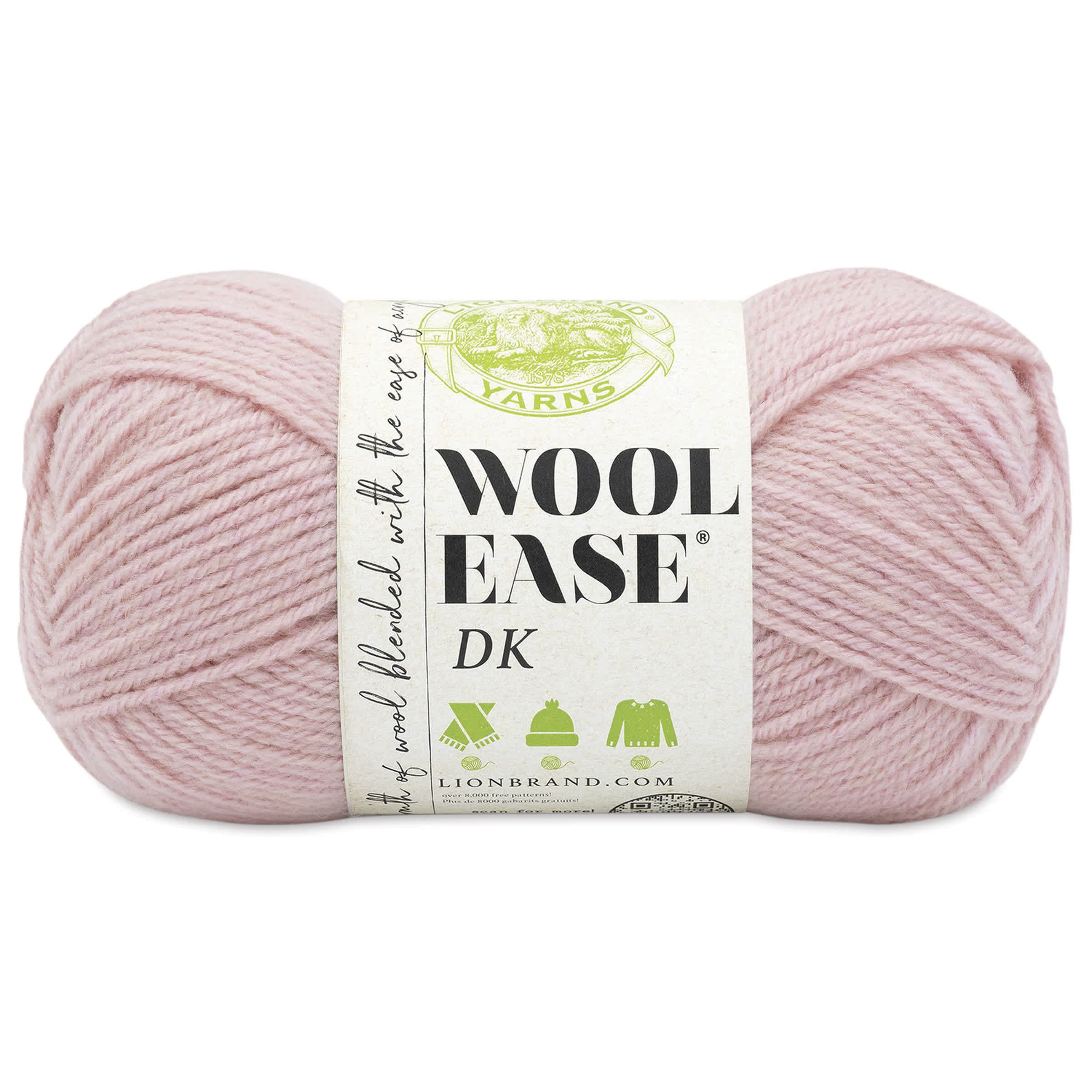 Lion Brand Yarn WoolEase DK Yarn  Pink 232 yds