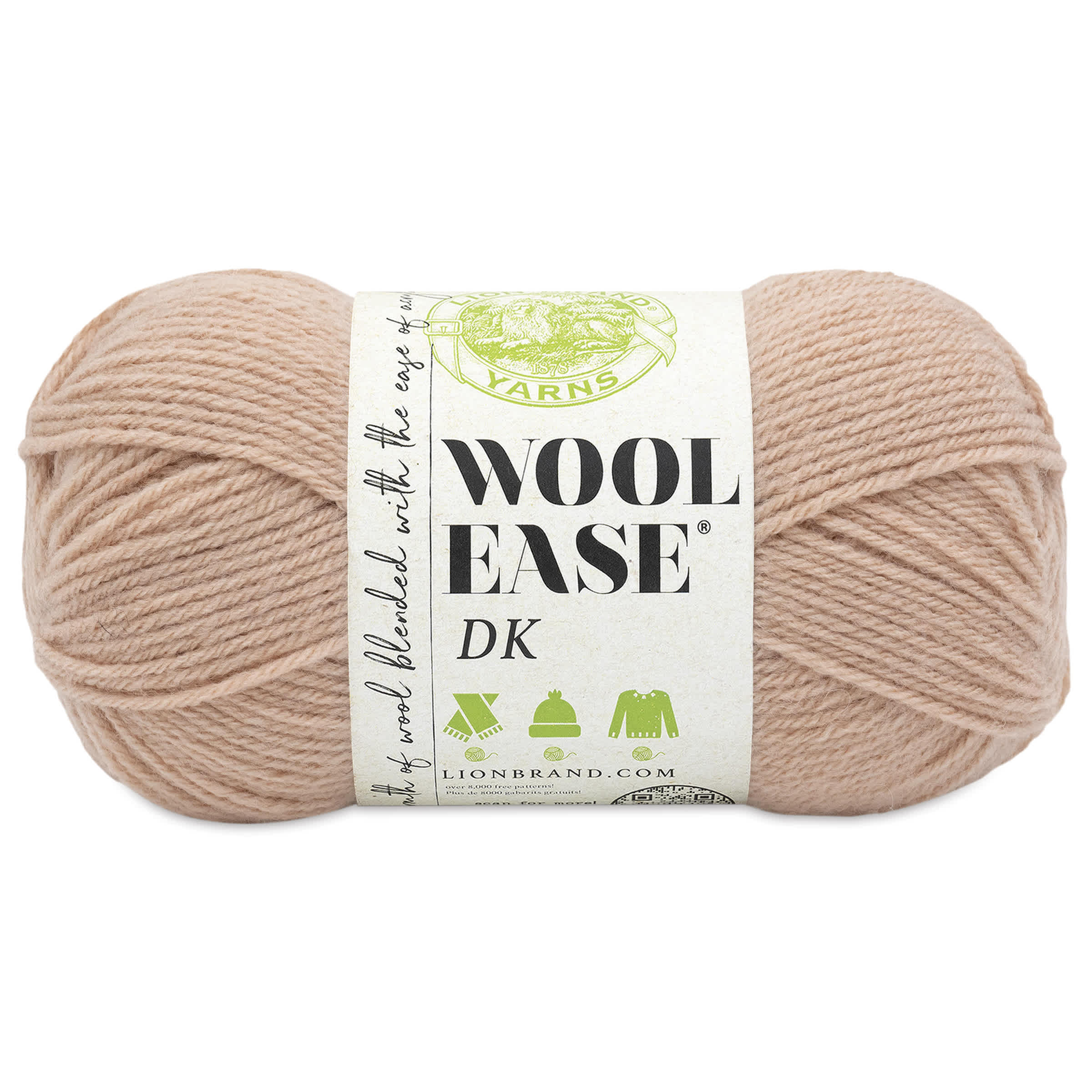 Lion Brand Yarn WoolEase DK Yarn  Peach 232 yds