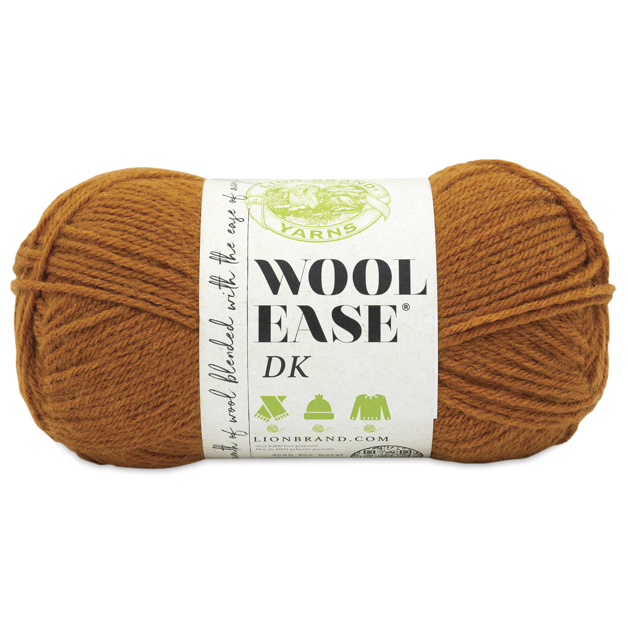 Lion Brand Yarn WoolEase DK Yarn  Pumpkin 232 yds