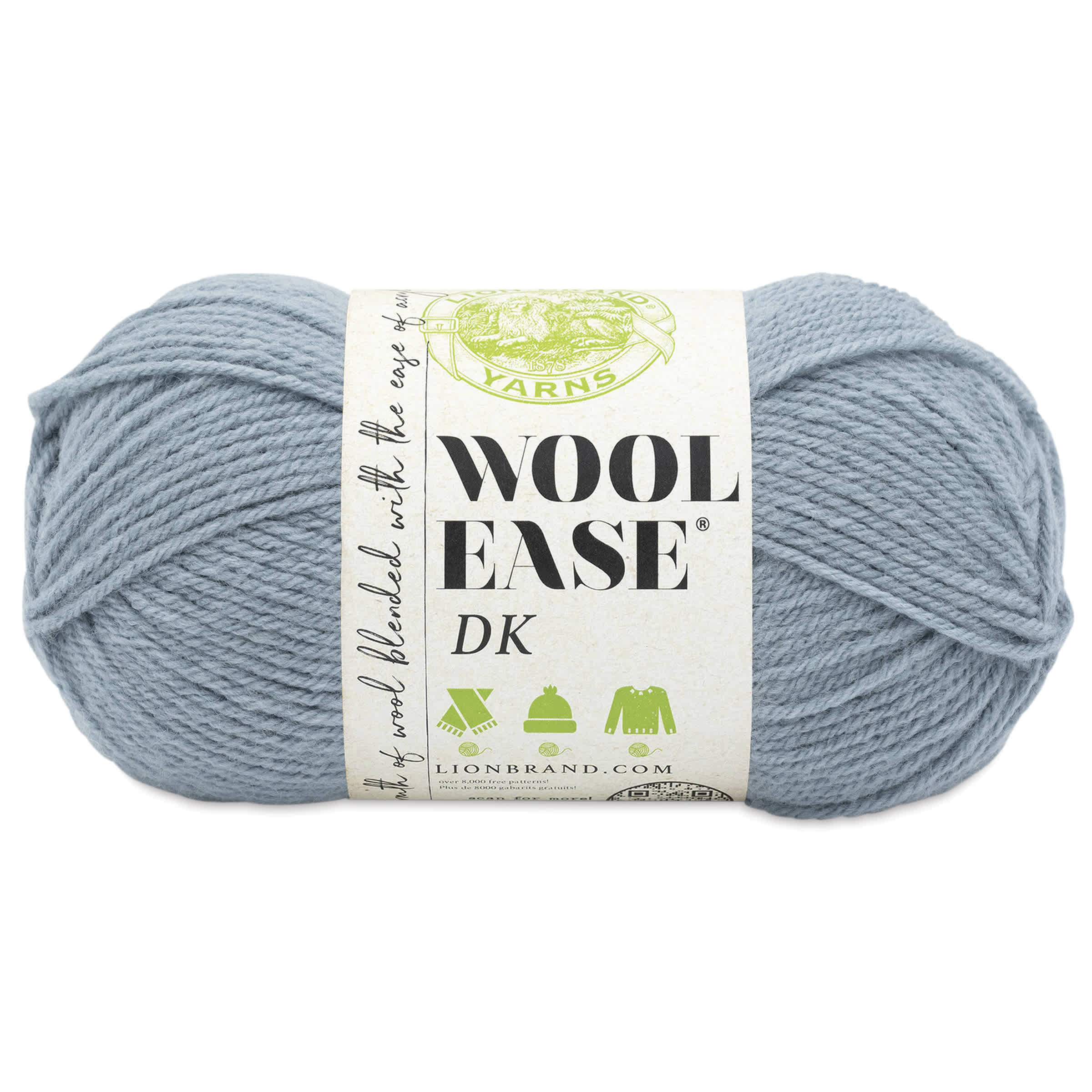 Lion Brand Yarn WoolEase DK Yarn  Bluegrass 232 yds