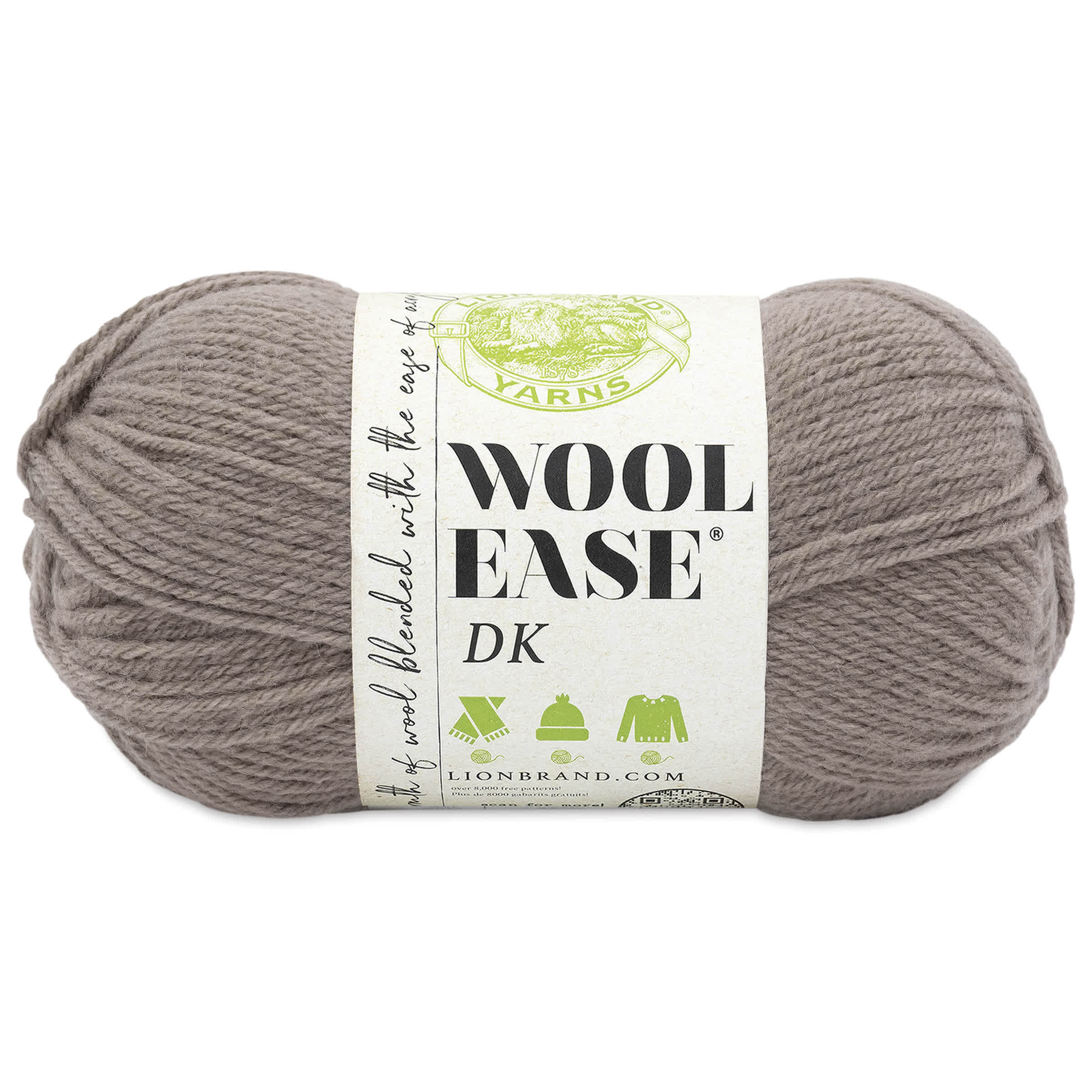 Lion Brand Yarn WoolEase DK Yarn  Taupe 232 yds