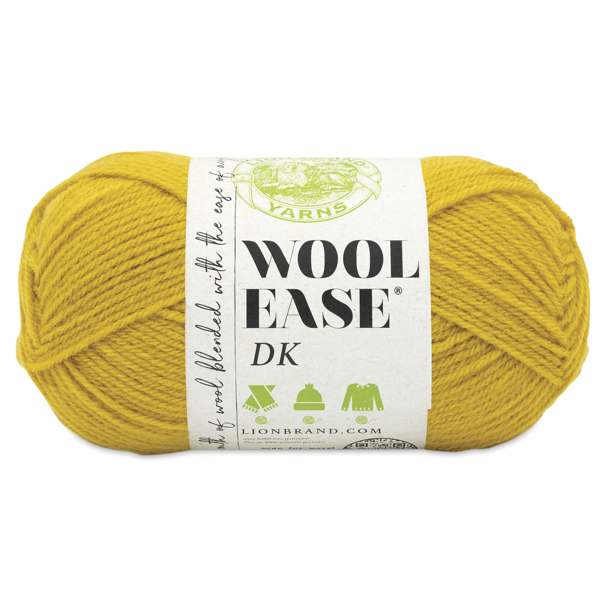Lion Brand Yarn WoolEase DK Yarn  Goldenrod 232 yds