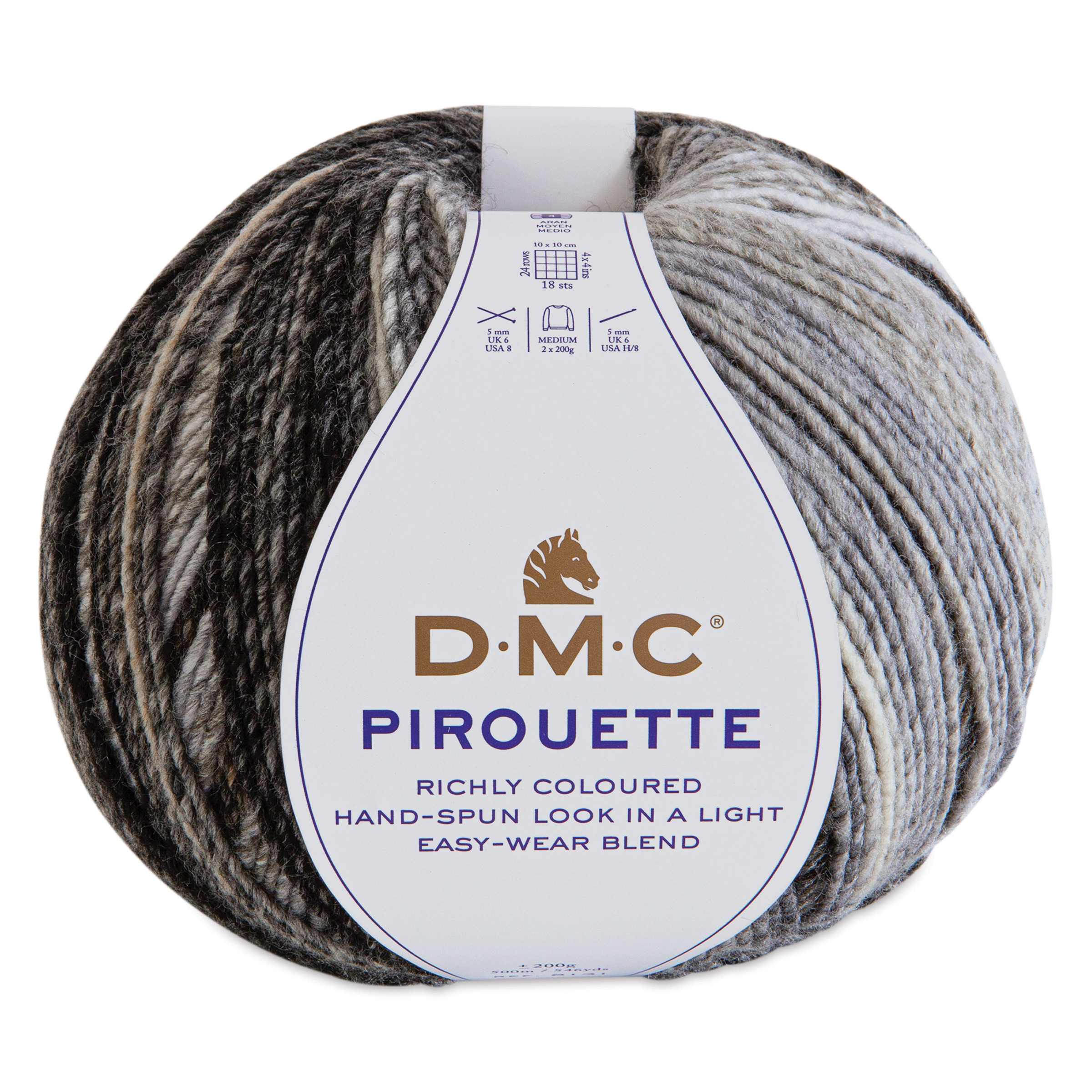 DMC Pirouette Yarn  694 Black