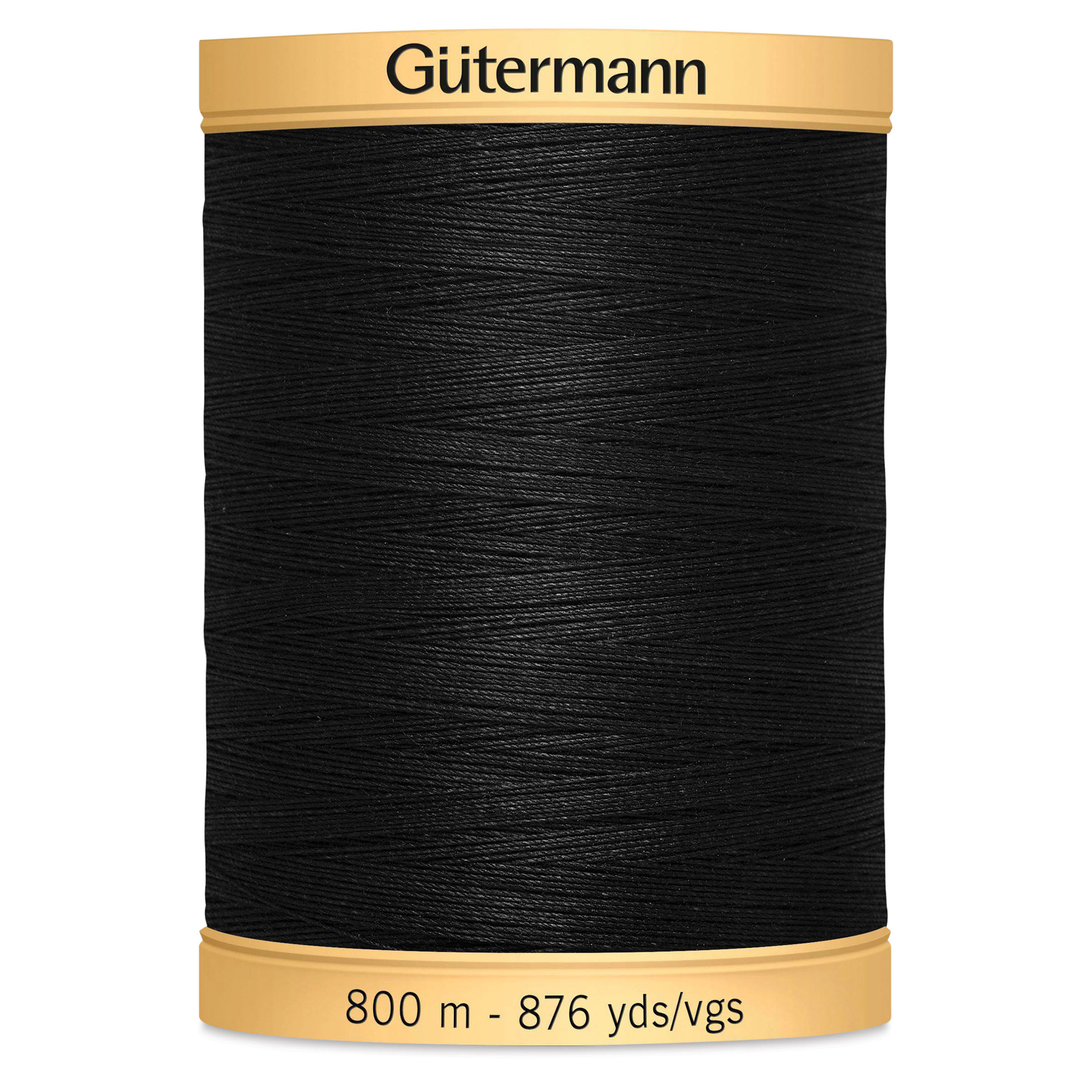 Gutermann Natural Cotton 50 Sewing Thread - Black, 876 yd Spool