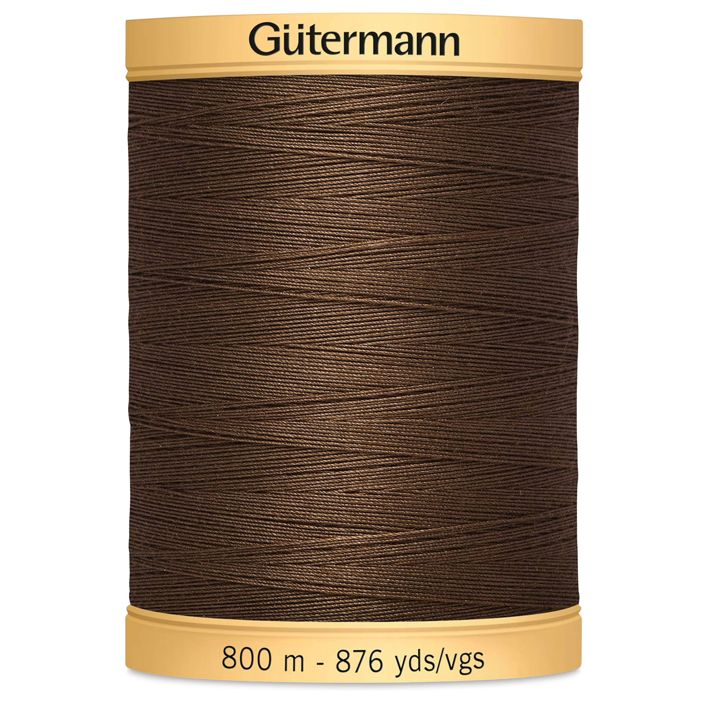 Gutermann Natural Cotton 50 Sewing Thread - Bark Brown, 876 yd Spool