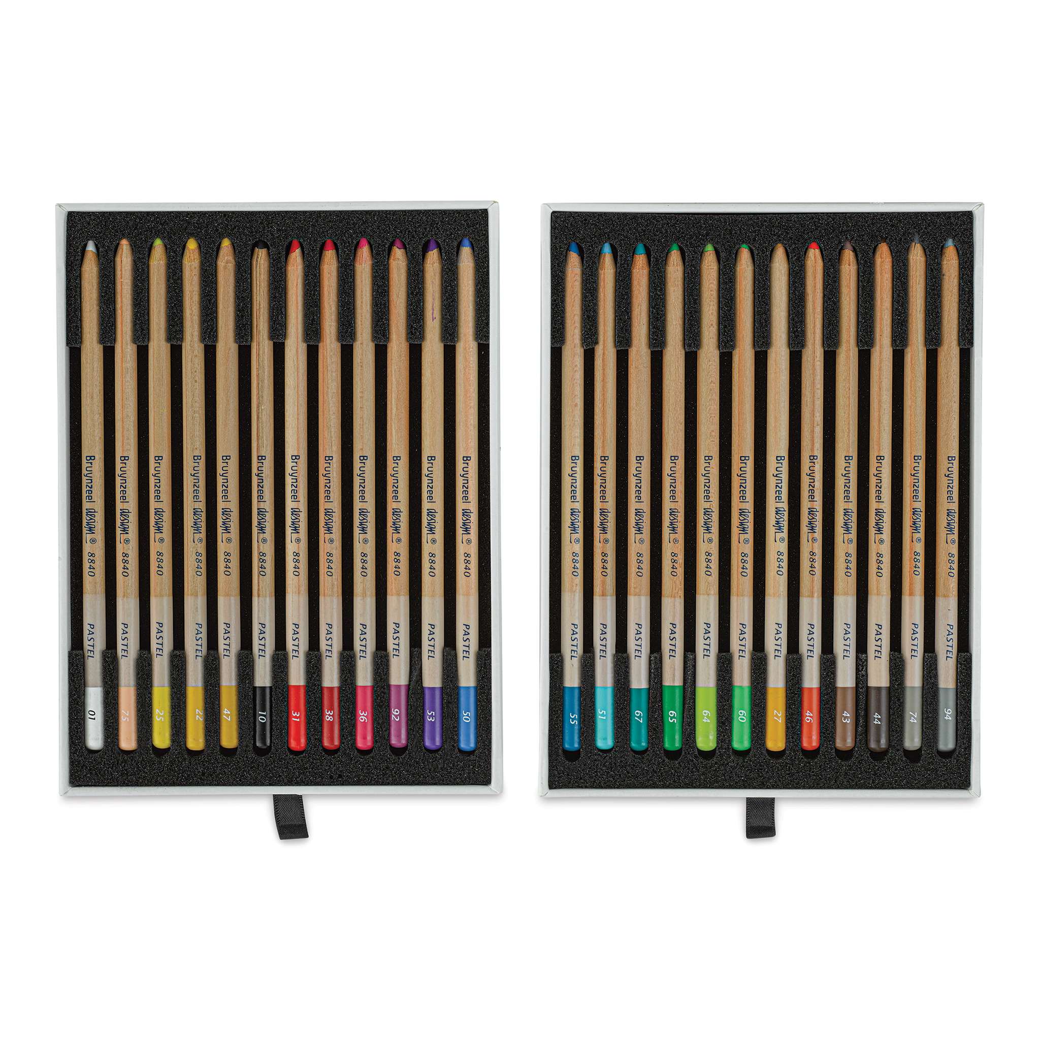 Bruynzeel Design Pastel Pencils - Set of 24, Assorted Colors