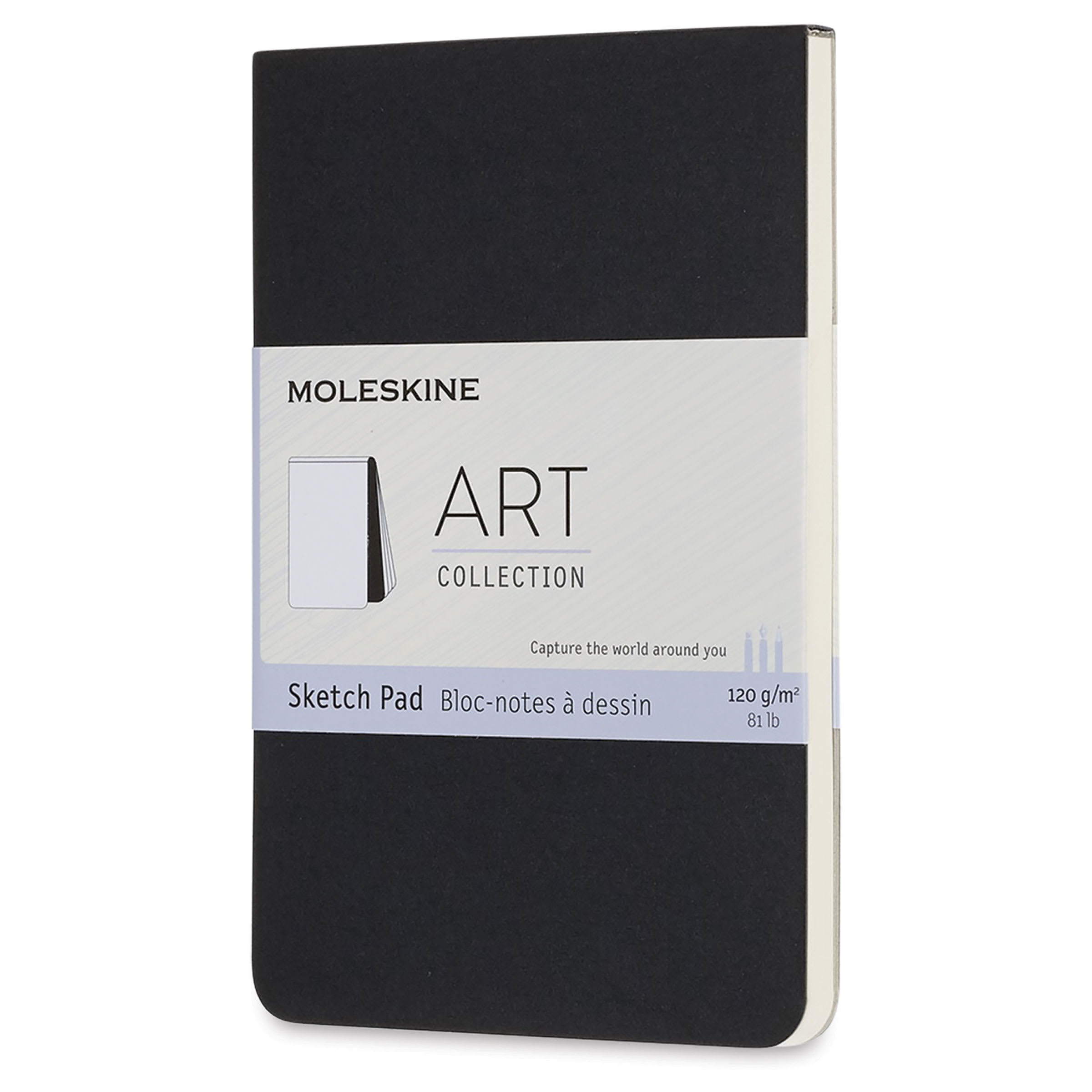 Moleskine Art Collection Sketch Pad - 3-1/2" x 5-1/2", Black