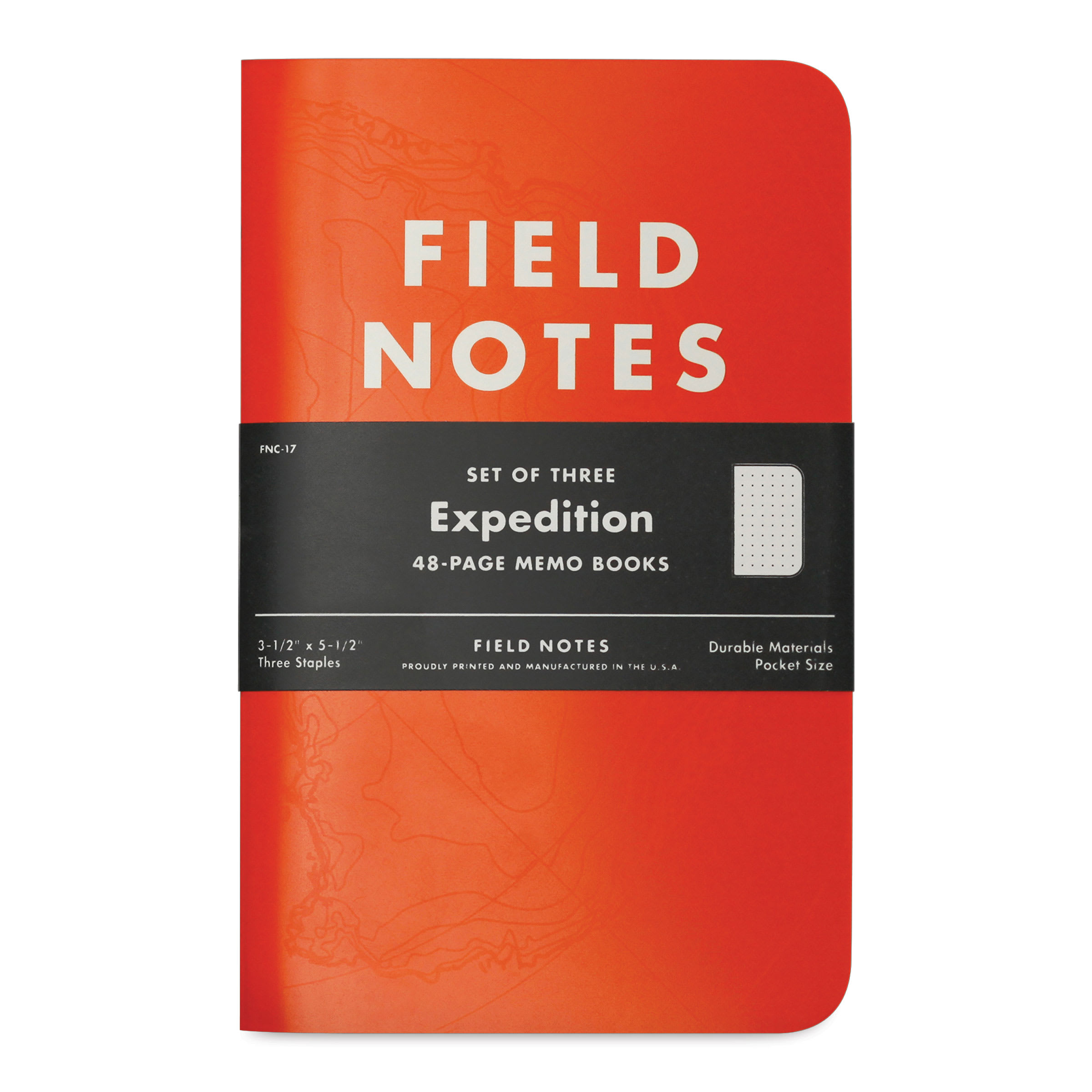 Field Notes Expedition Dot Grid Memo Notebooks - Dot Grid, 3-1/2" x 5-1/2", 48 Pages