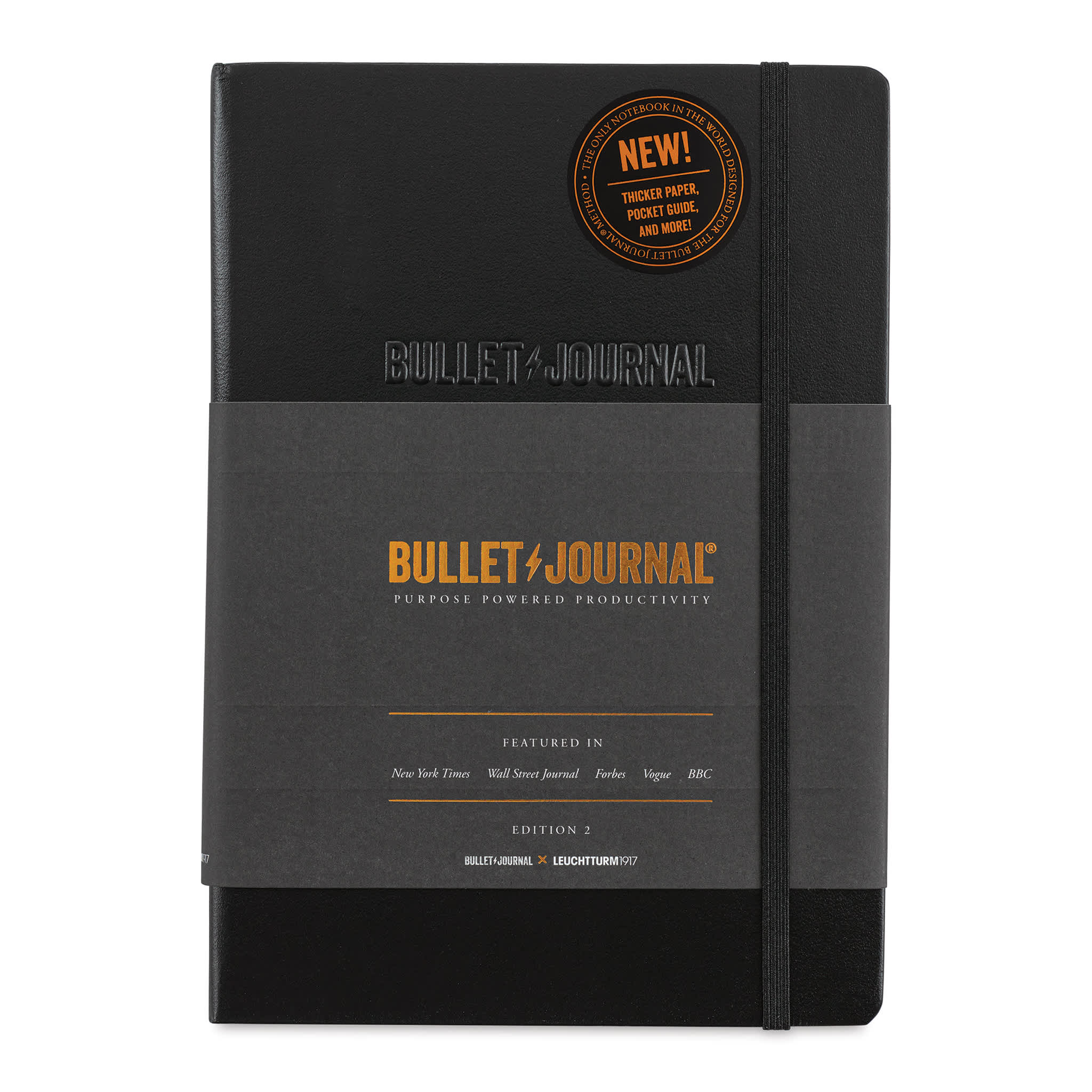 Leuchtturm 2nd Ed Dotted Bullet Journal 120gsm A5 - Black