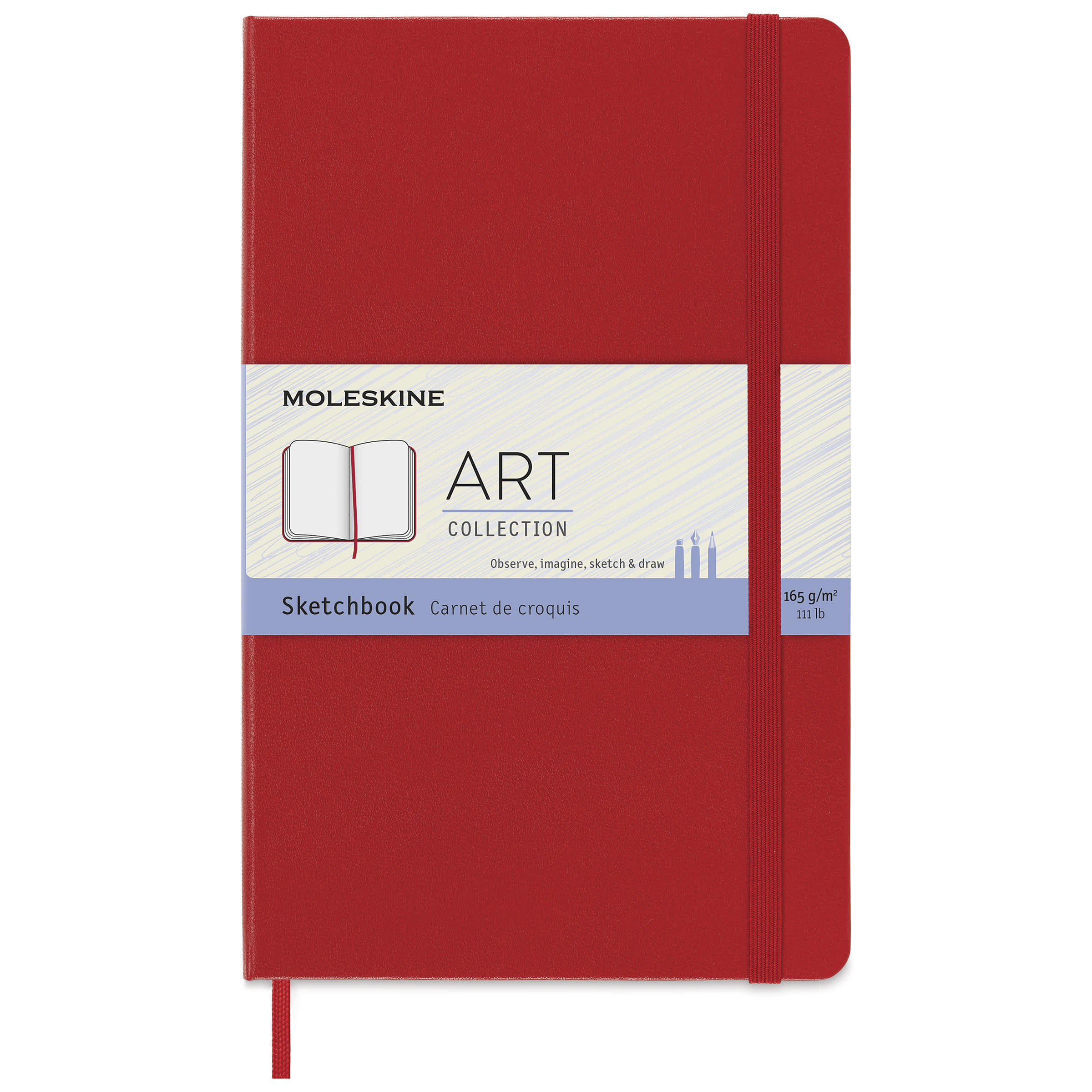 Moleskine Sketchbook - Red, Large, 8¼" × 5"