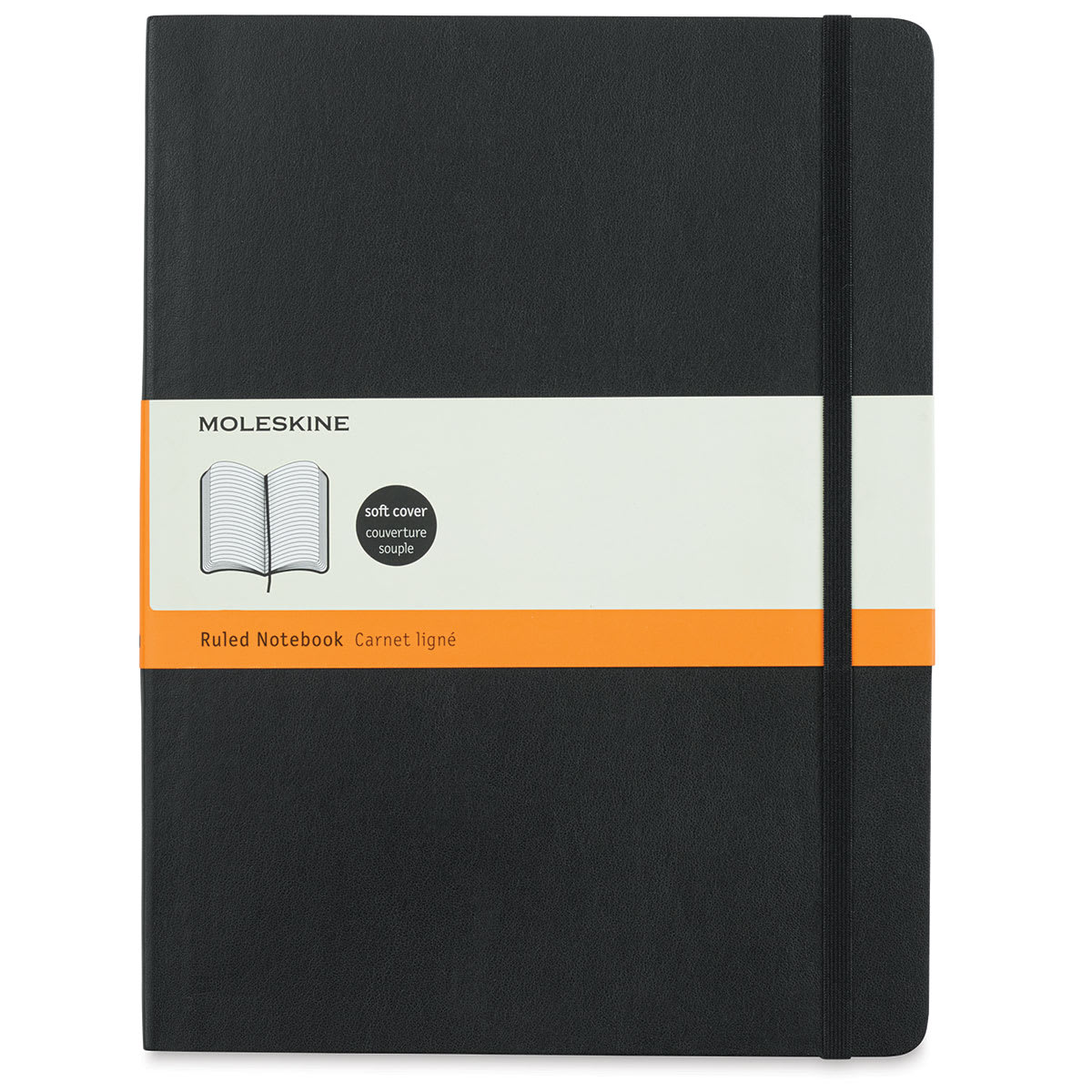 Moleskine Professional Notebooks, 9.75" x 7.5", College Ruled, 96 Sheets, Black (707223)