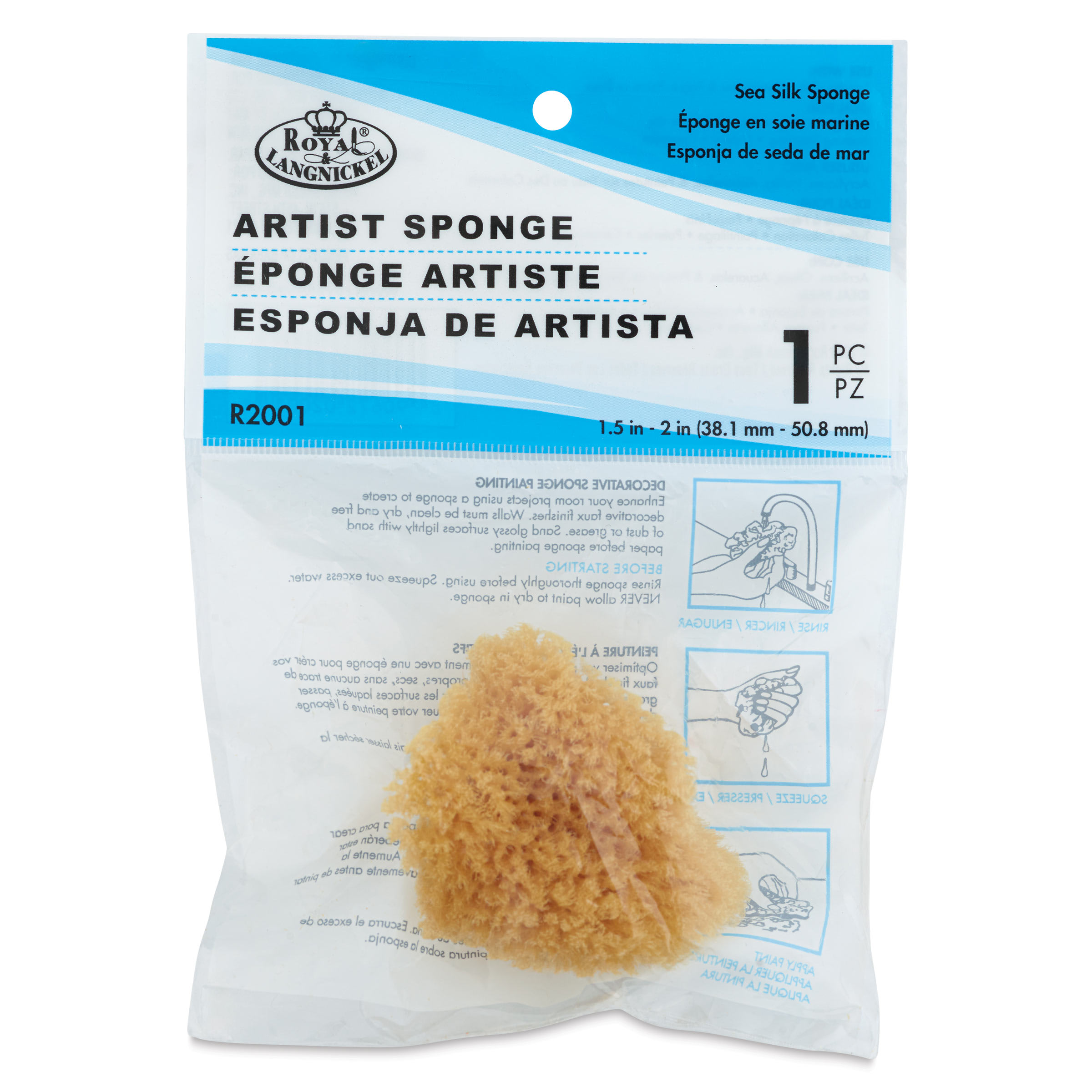 Royal & Langnickel White Silk Sponge - 1-1/2"-2"